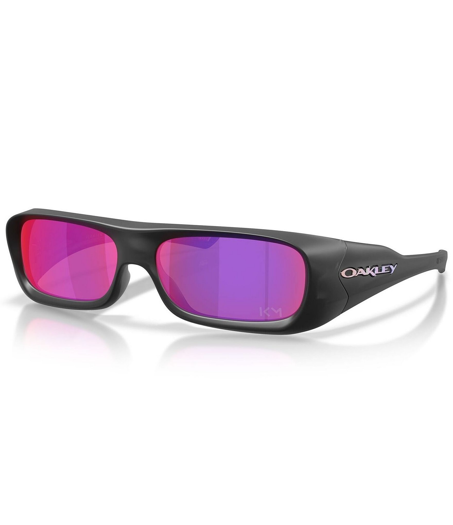NWOT Oakley Shield Sunglasses with Pink Purple Mirrored Lens Black Frame Accents OO9184-17 Oakley RADAR EDGE Helio Purple/G30 Iridium  main image 4