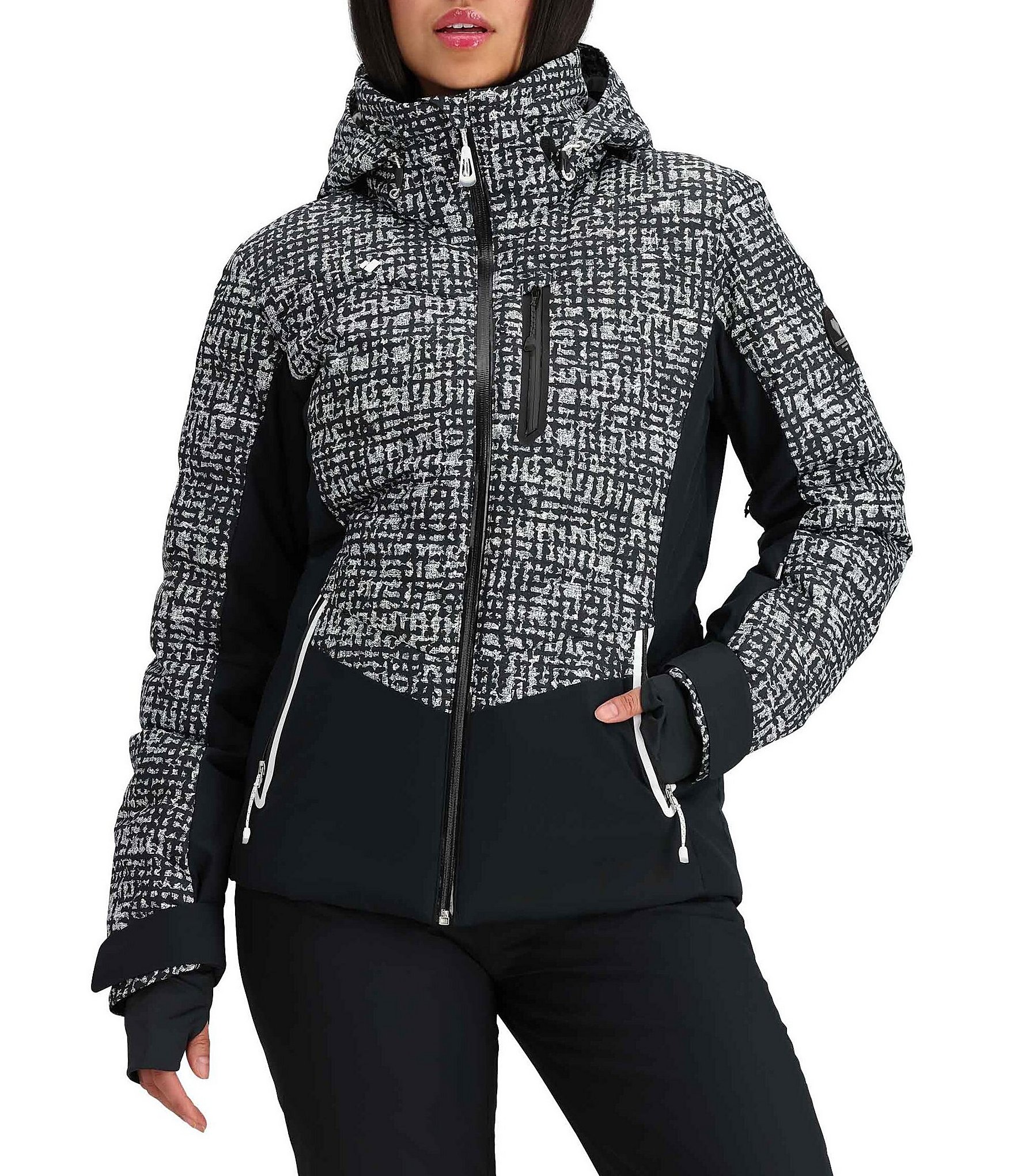Obermeyer HydroBlock® Pro Cosima Tweed Me Right Print Hooded Down ...