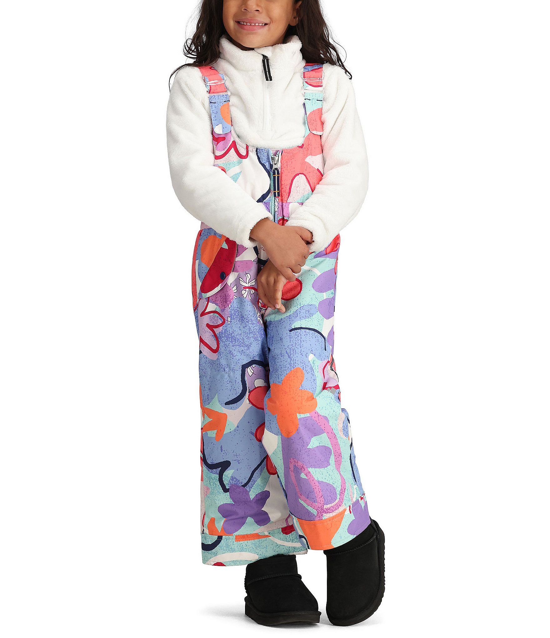 Obermeyer Little Girls 2T-8 Under The Sea Printed Snoverall Ski Pants