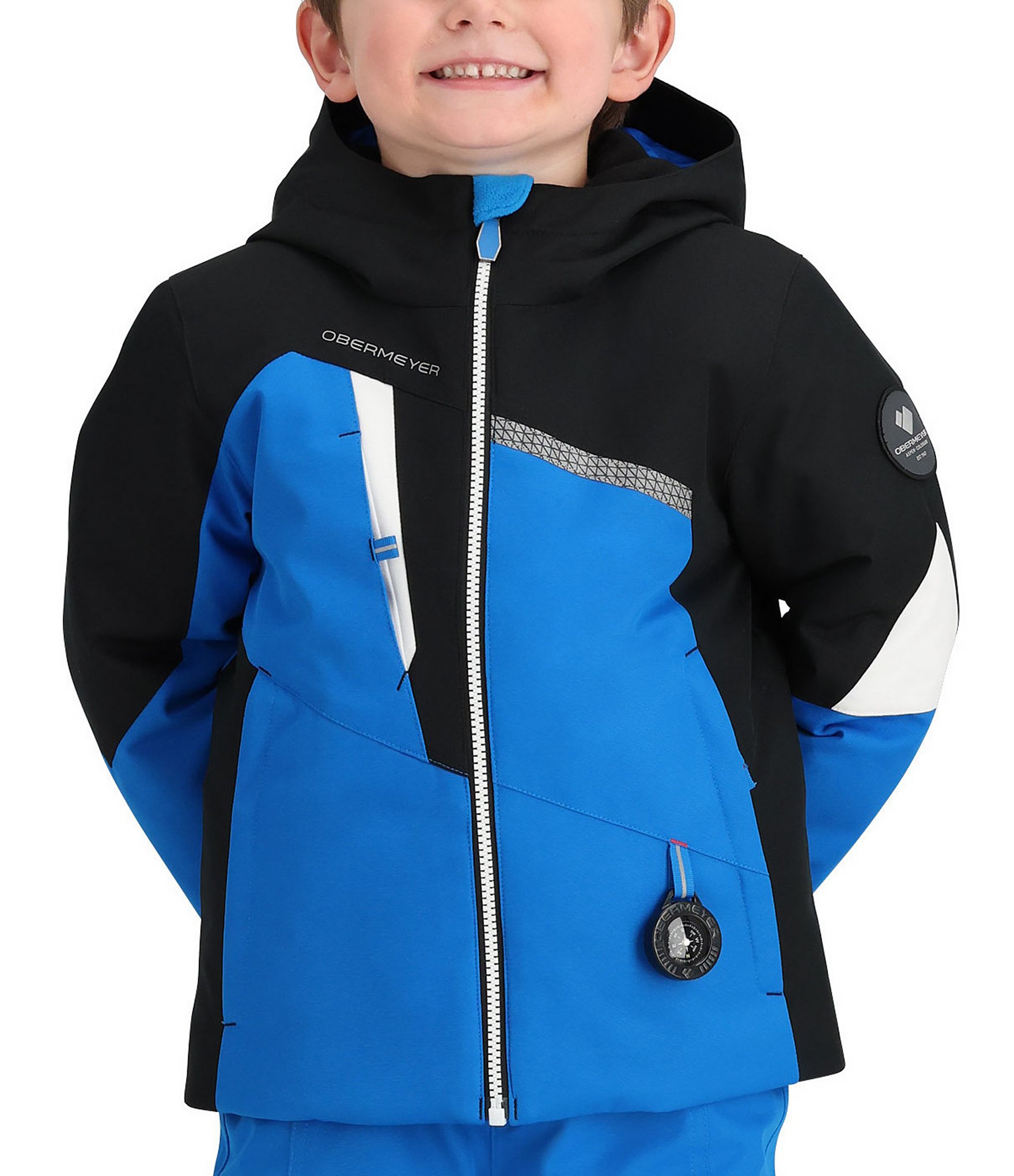 Obermeyer Little Boys 2T-8 Long Sleeve Orb Hooded Snow Ski Jacket ...