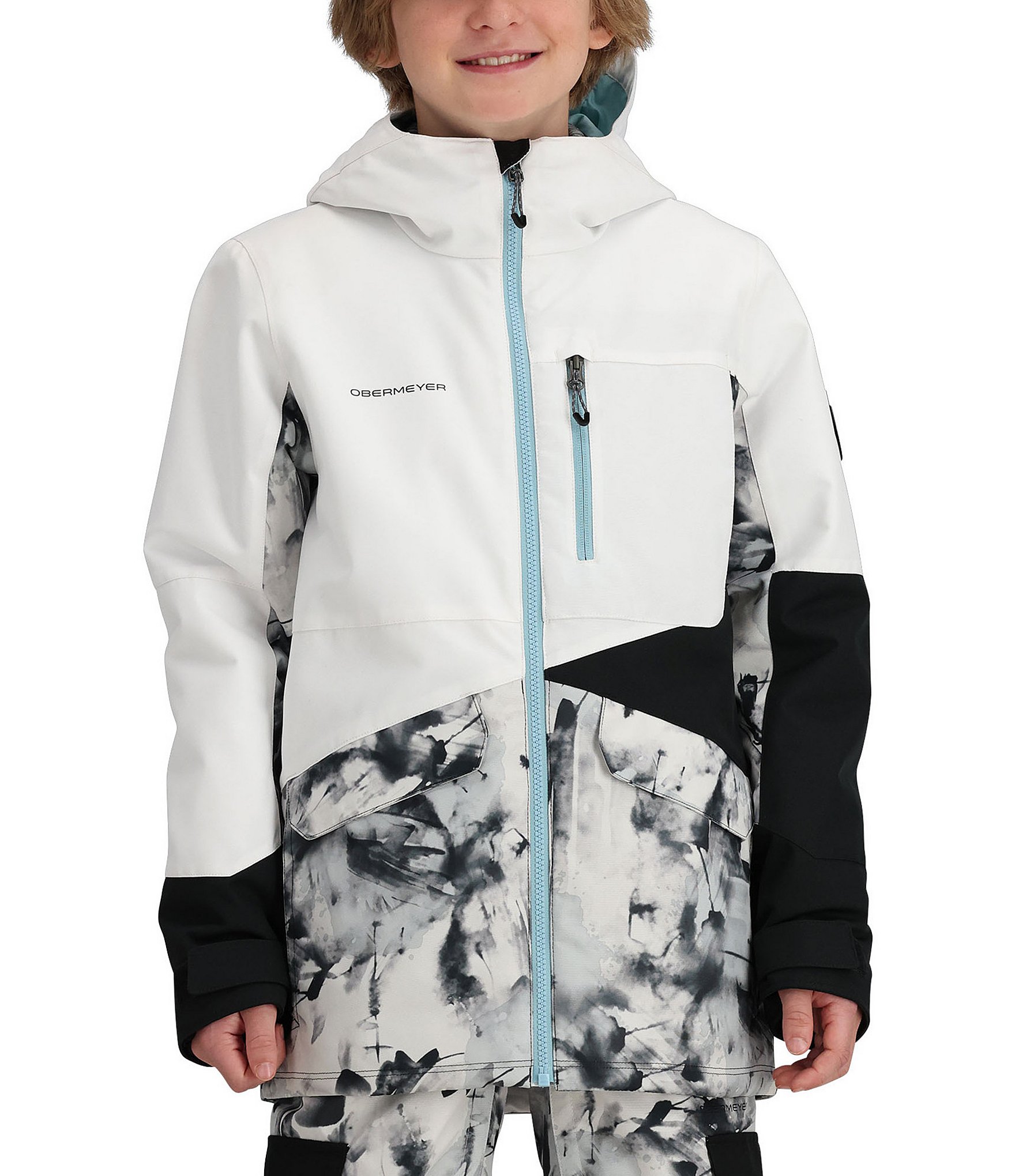 Obermeyer Little/Big Boys 6-18 Long Sleeve Snow Ski Gage Jacket