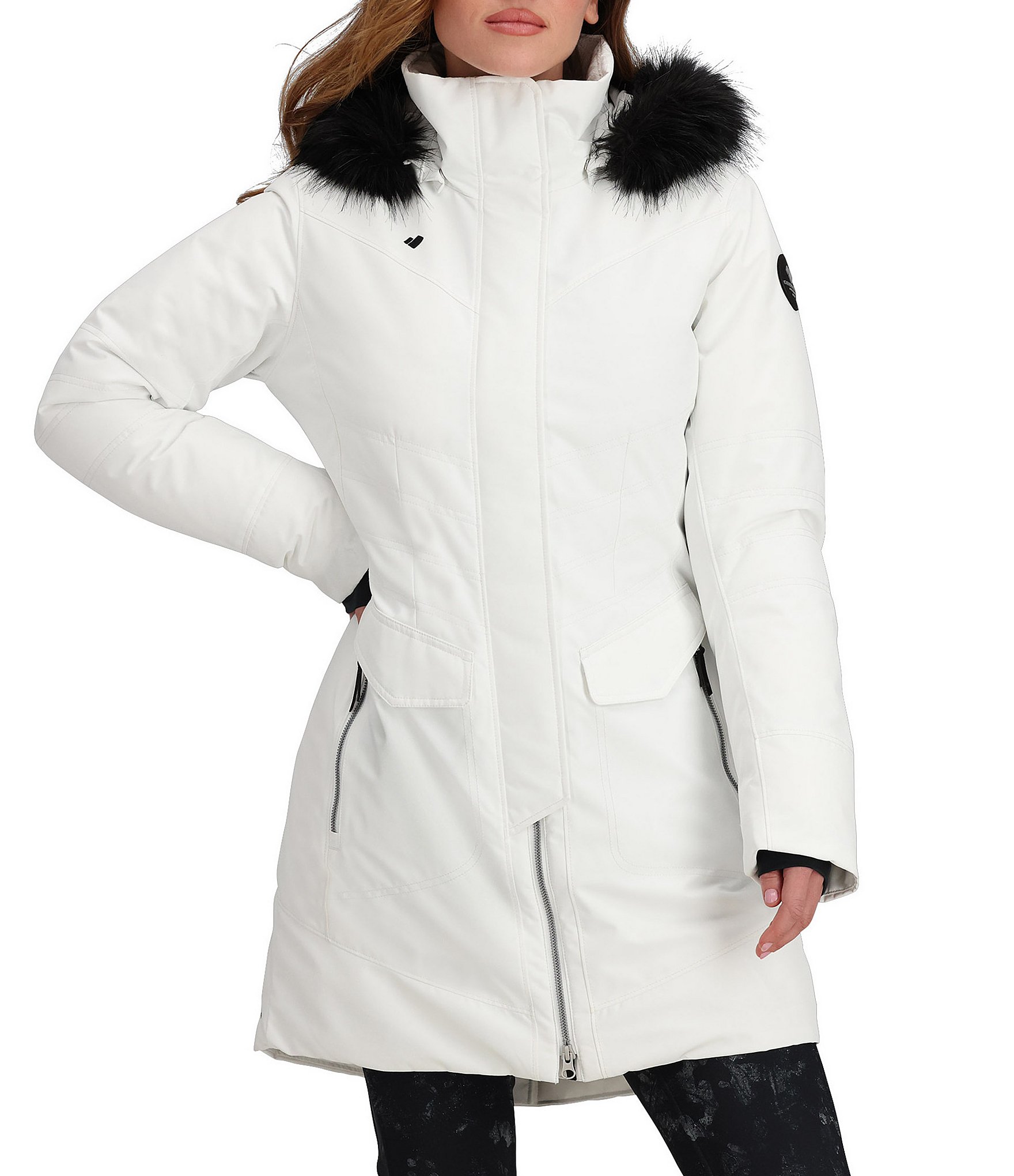 Women s White Winter Weather Resistant Coats Dillard s