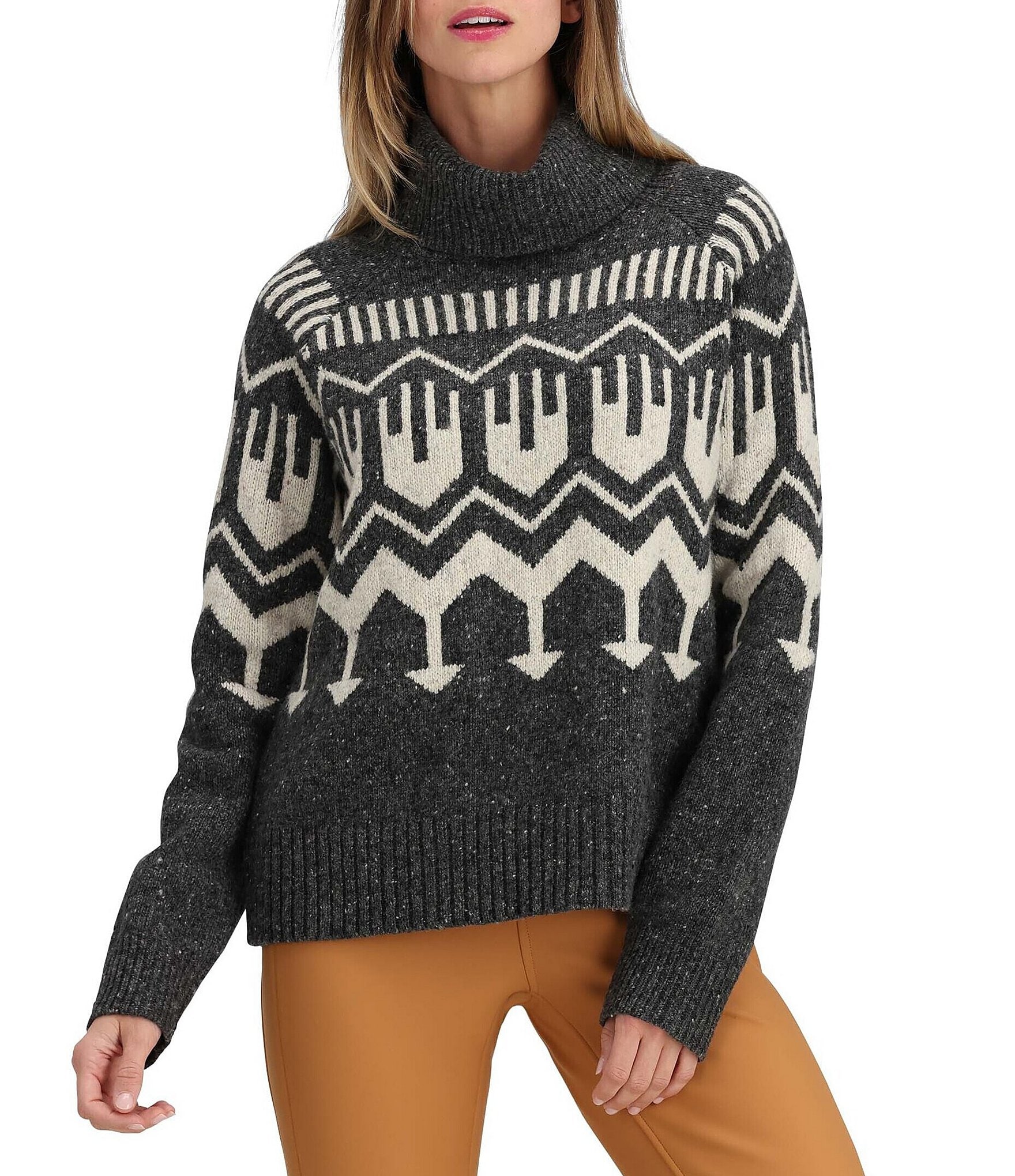 Obermeyer Willow Long Sleeve Wool Blend Turtleneck Sweater | Dillard's