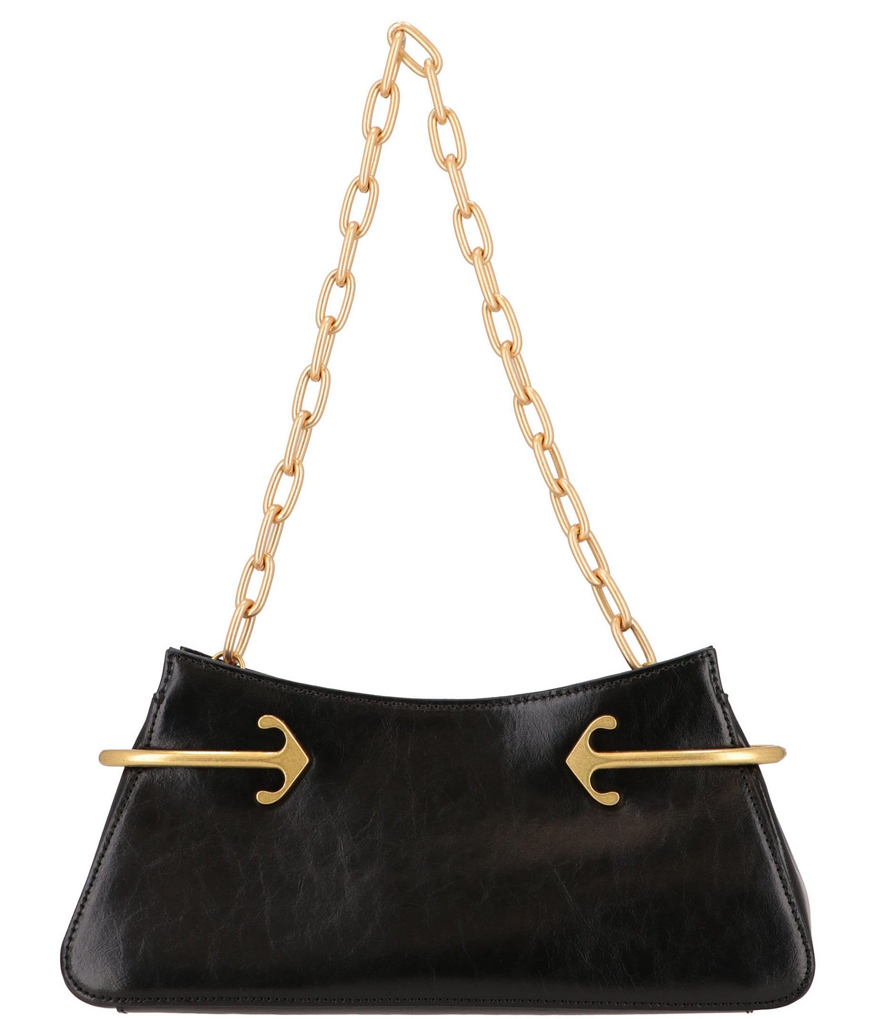 Off-White Arrow Leather East West Clutch Chain Shoulder Bag