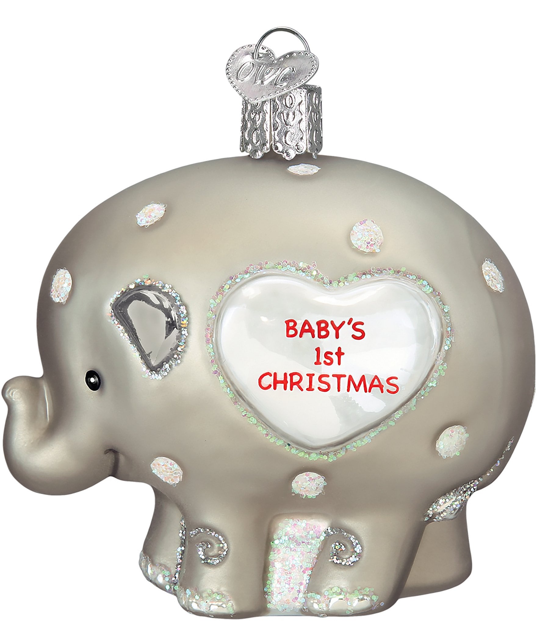 Old World Christmas Baby's 1st Elephant Ornament