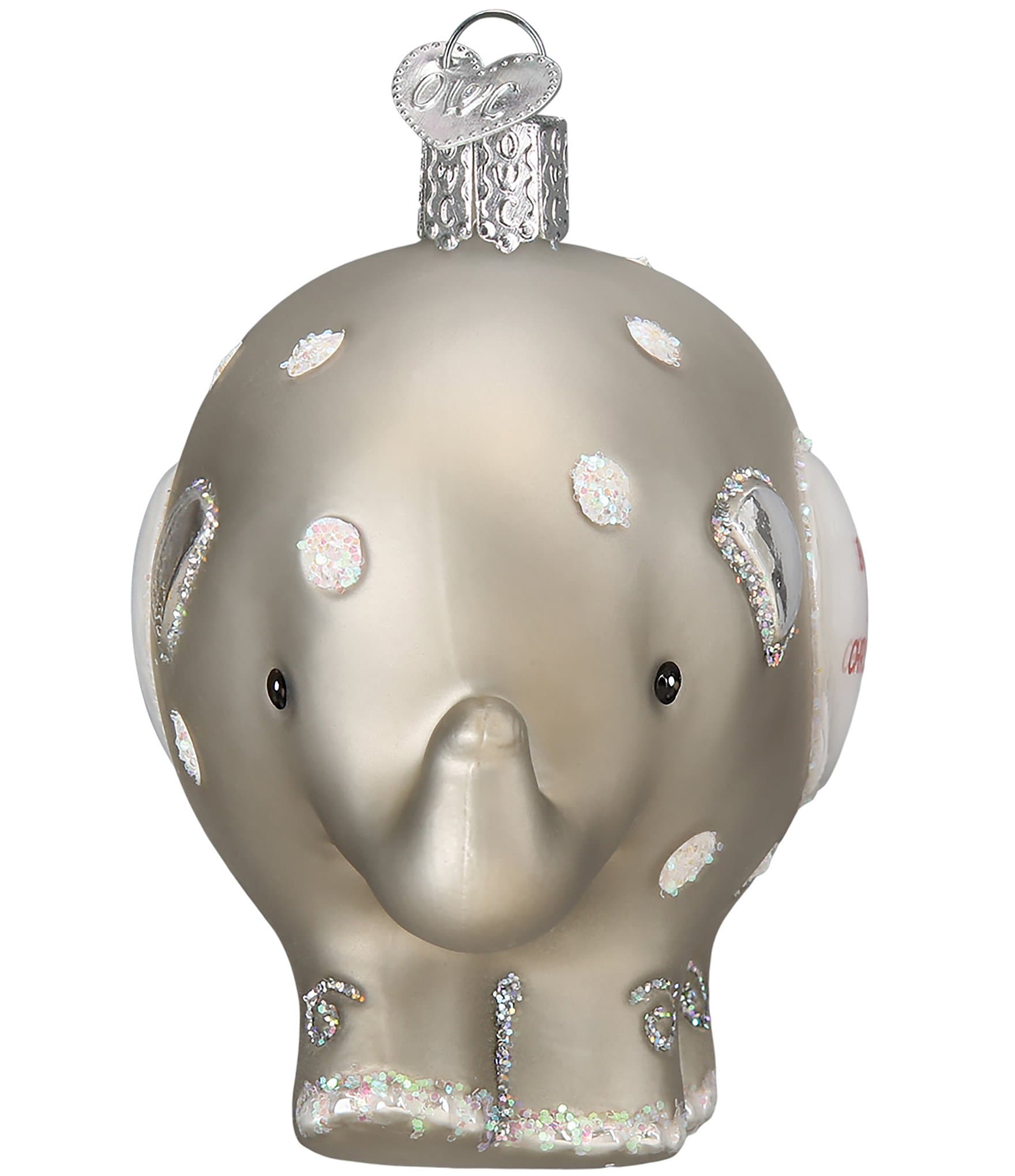 Old World Christmas Baby's 1st Elephant Ornament