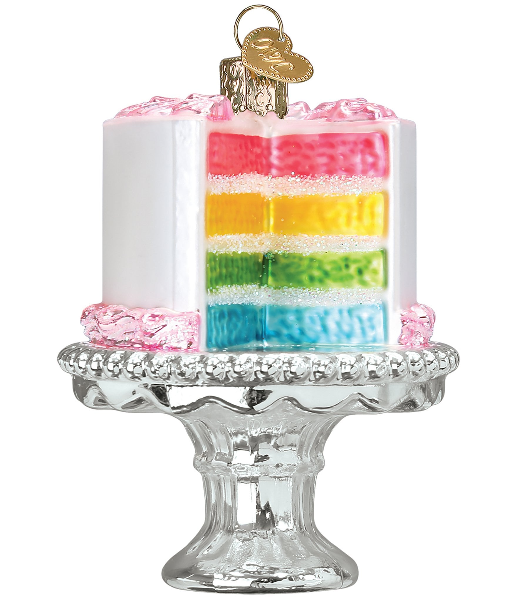 Old World Christmas Cake On Stand Ornament