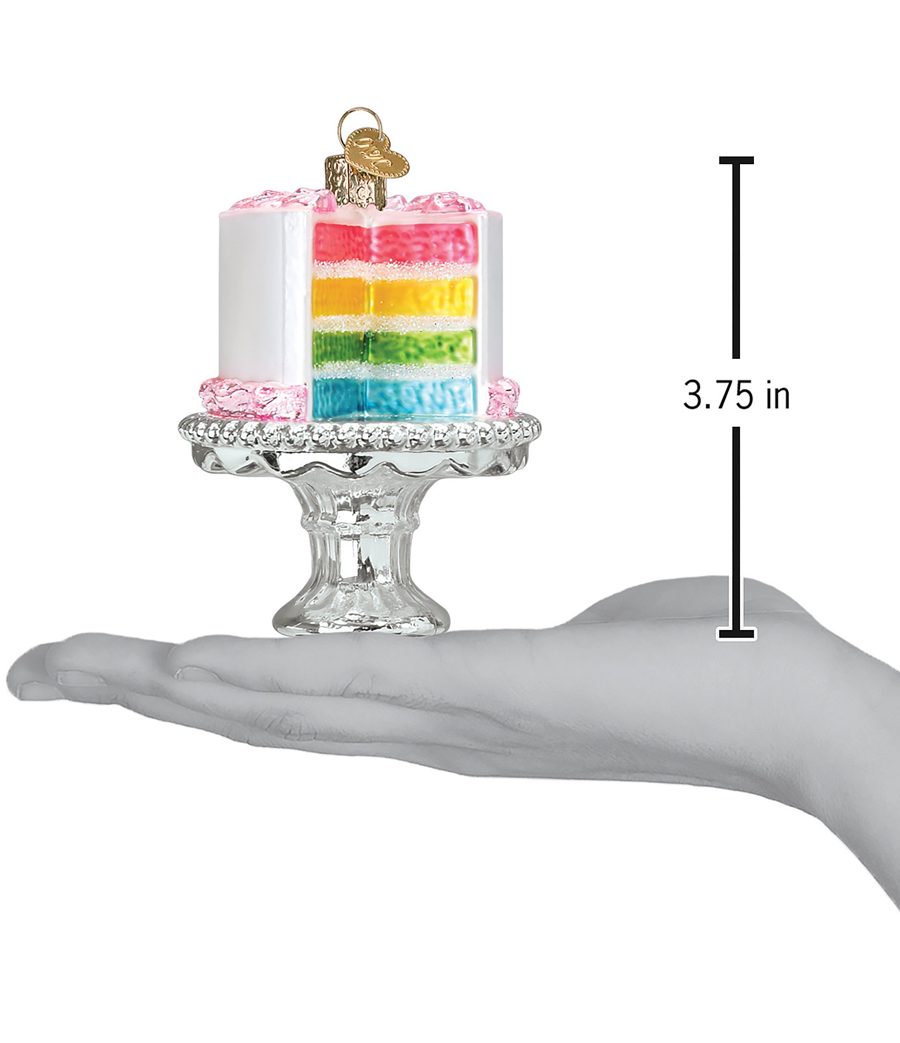 Old World Christmas Cake On Stand Ornament
