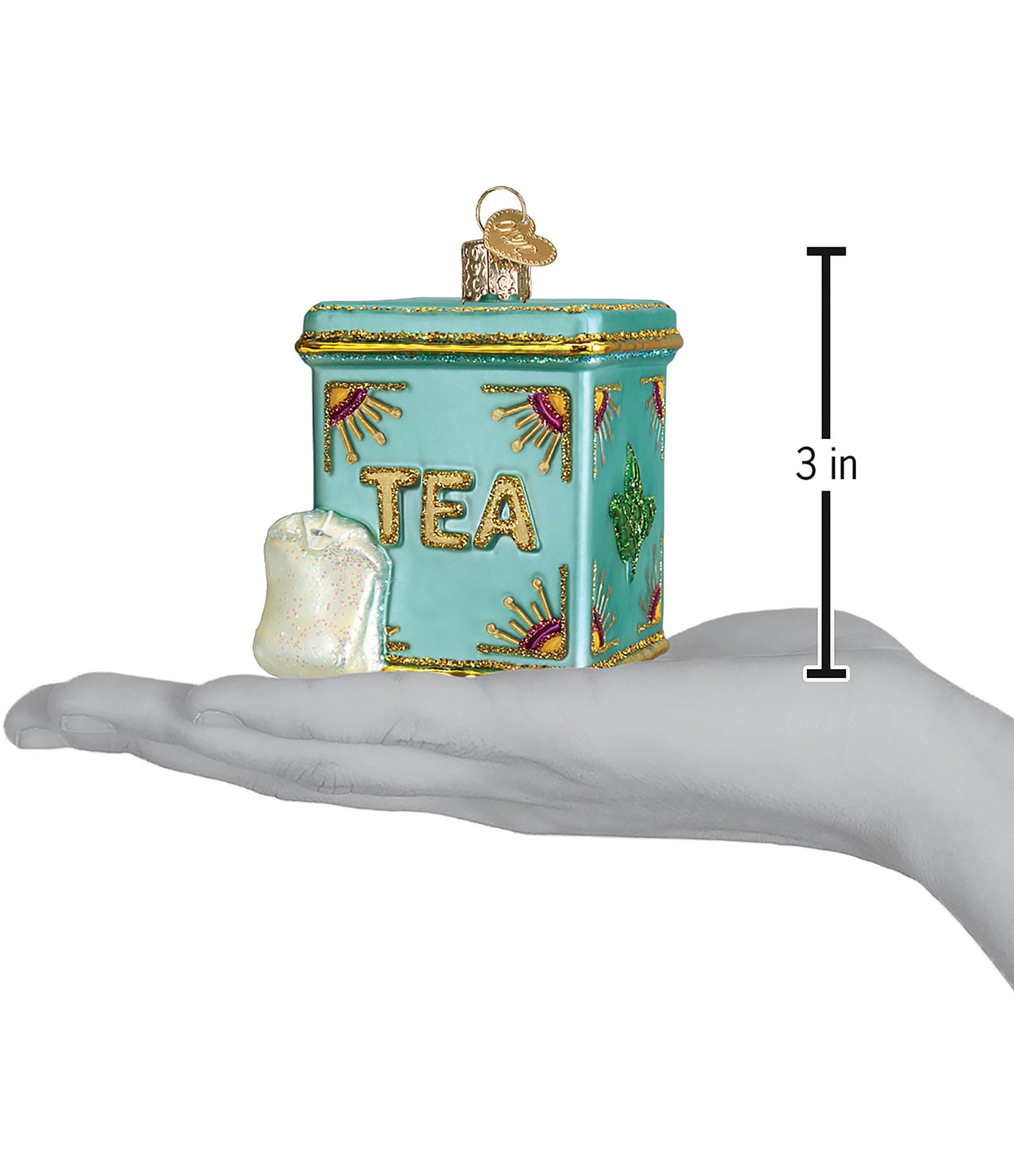 Old World Christmas Tea Tin Ornament