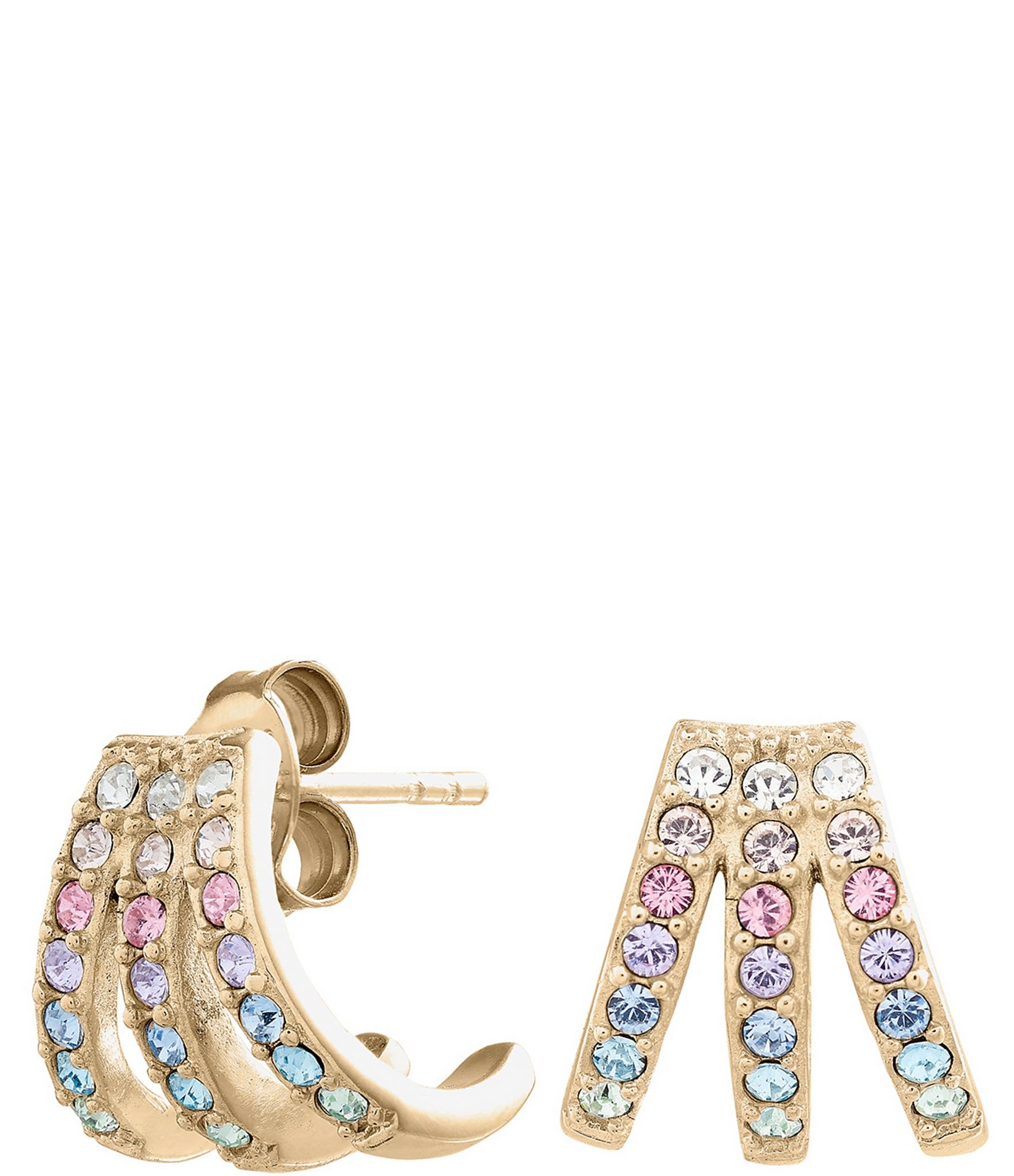 Olivia Burton Crystal Rainbow Claw Earrings