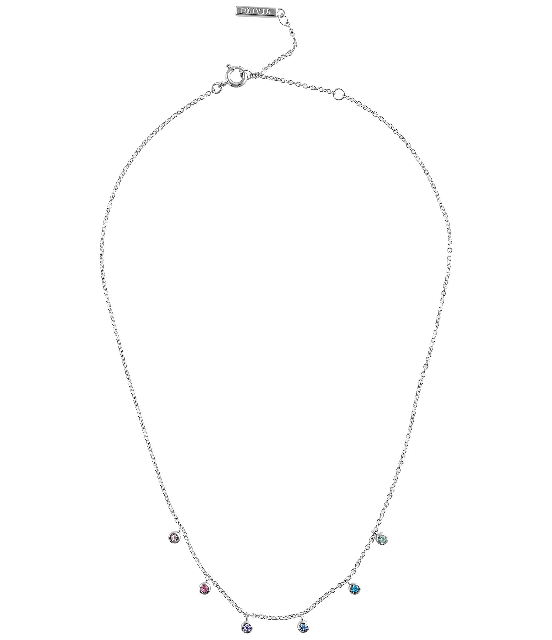 Olivia Burton Rainbow Crystal Choker Necklace