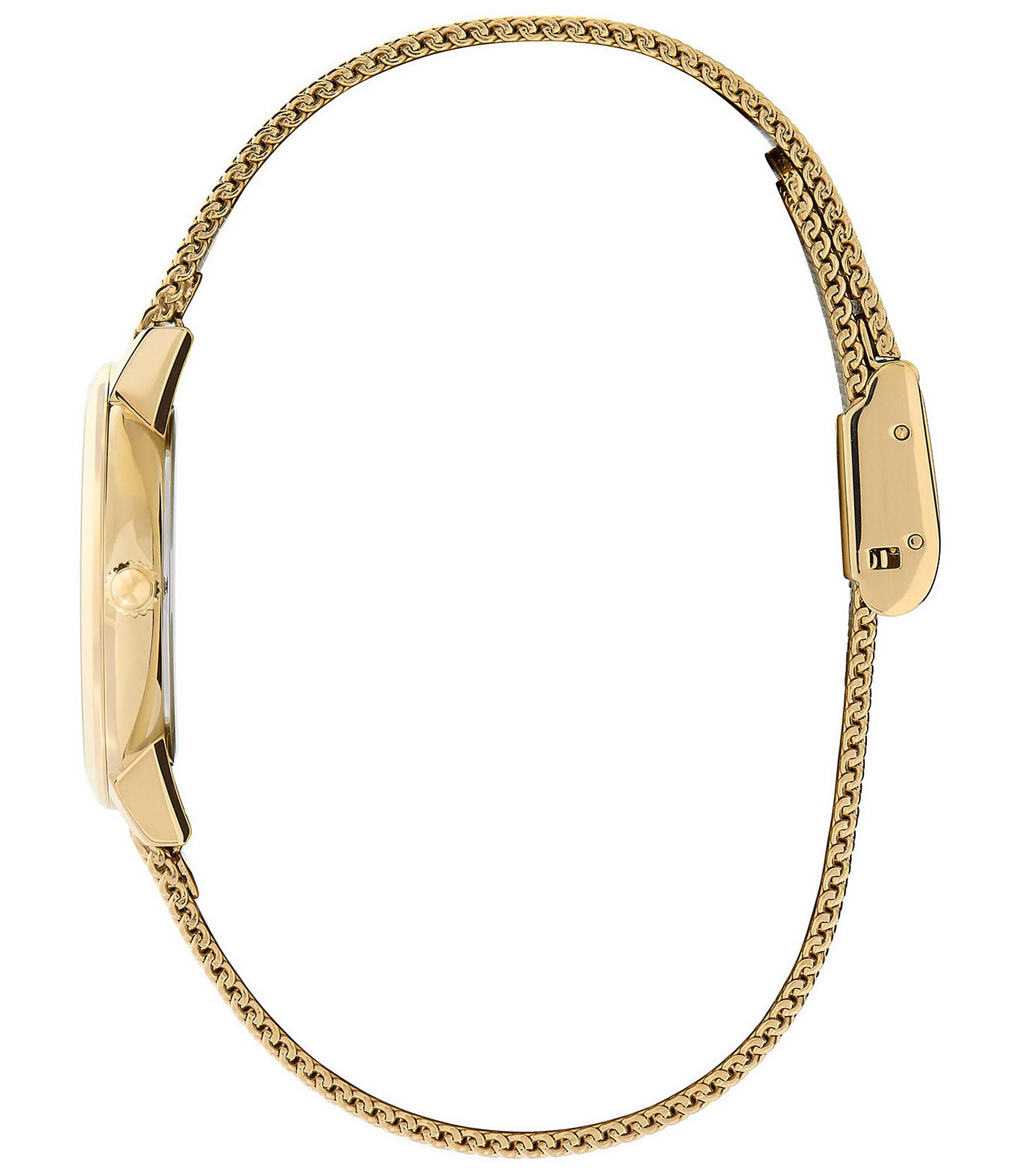 Olivia Burton Women's Bee Ultra Quartz Analog Gold Stainless Steel Mesh Bracelet Watch