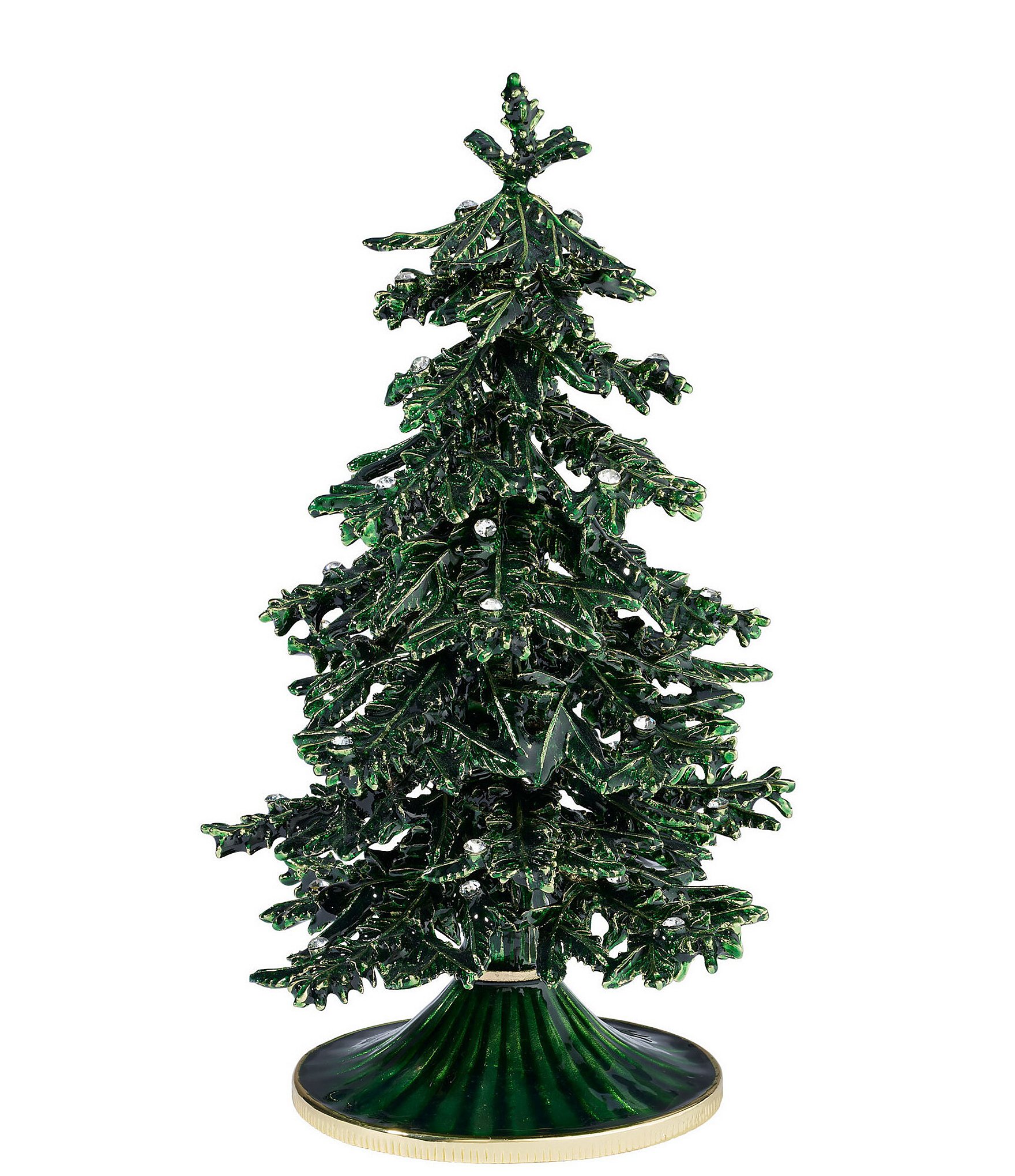 Olivia Riegel Green Enamel Christmas Tree Sitter