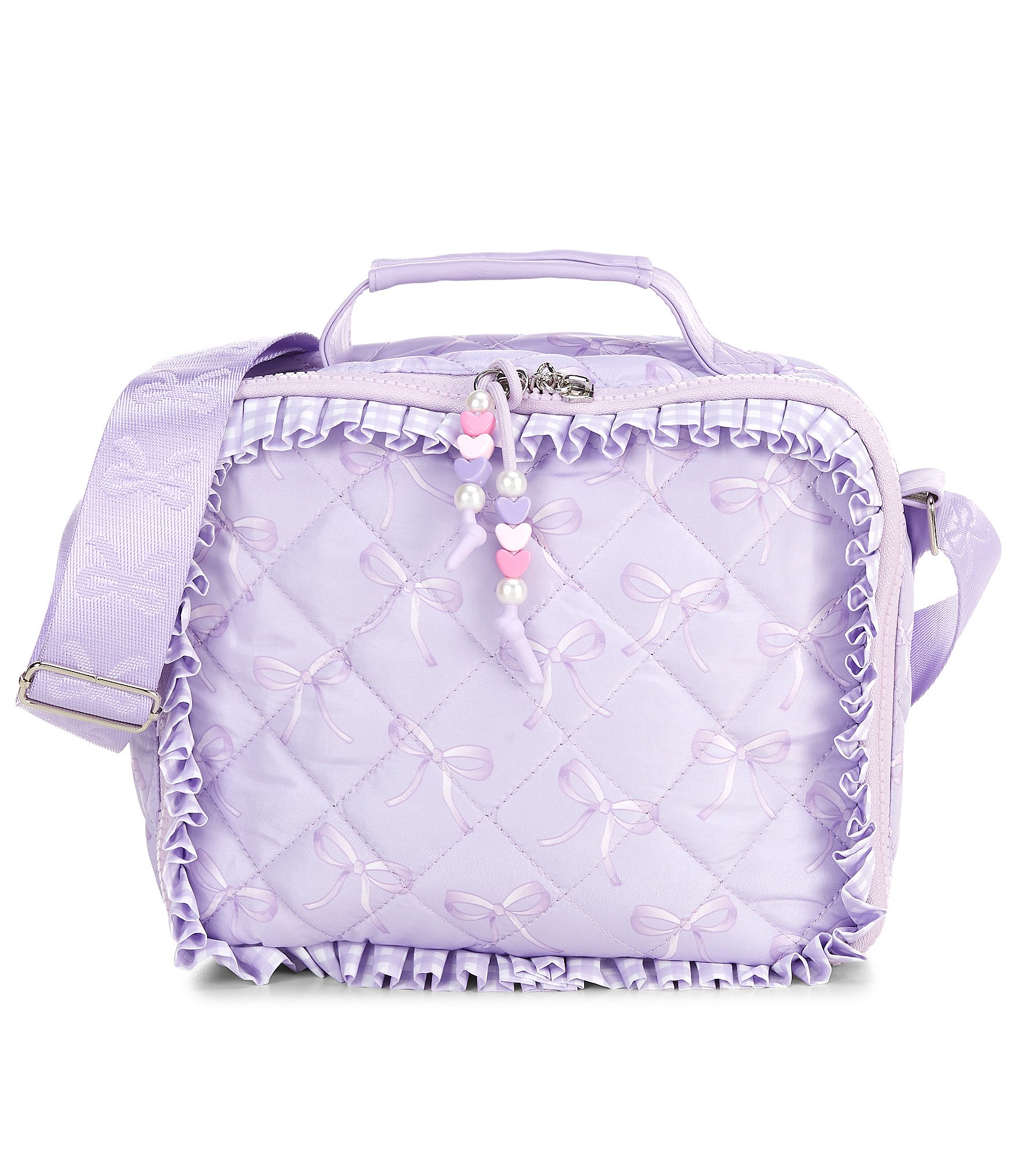 Omg! Accessories Ruffled Quilted Lunch Bag