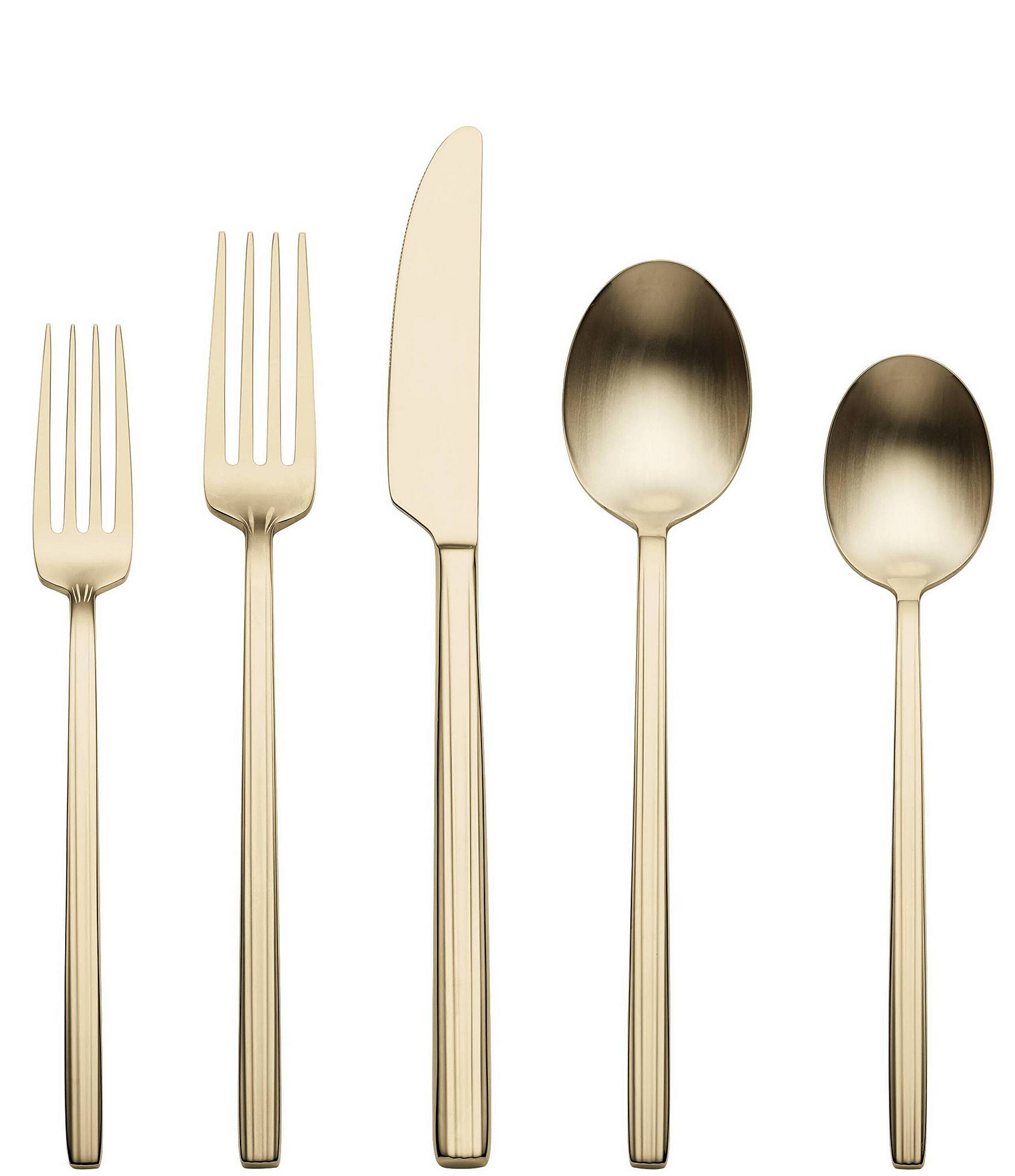Oneida Dean Satin Champagne 20 Piece Flatware Set | Dillard's
