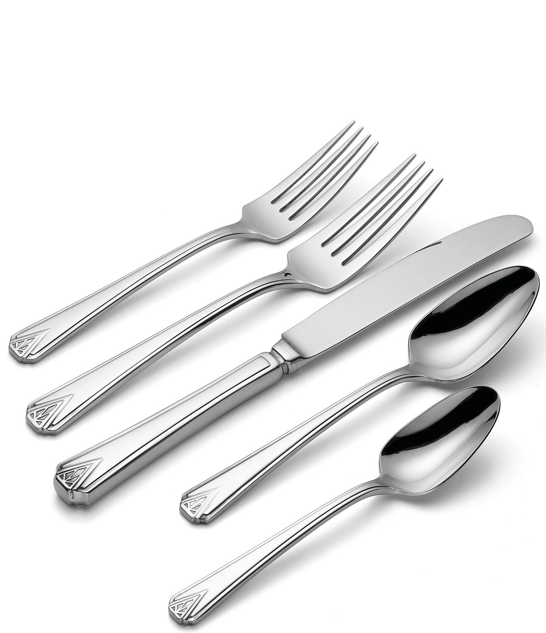 Oneida Deauville 45-Piece Stainless Steel Flatware Set