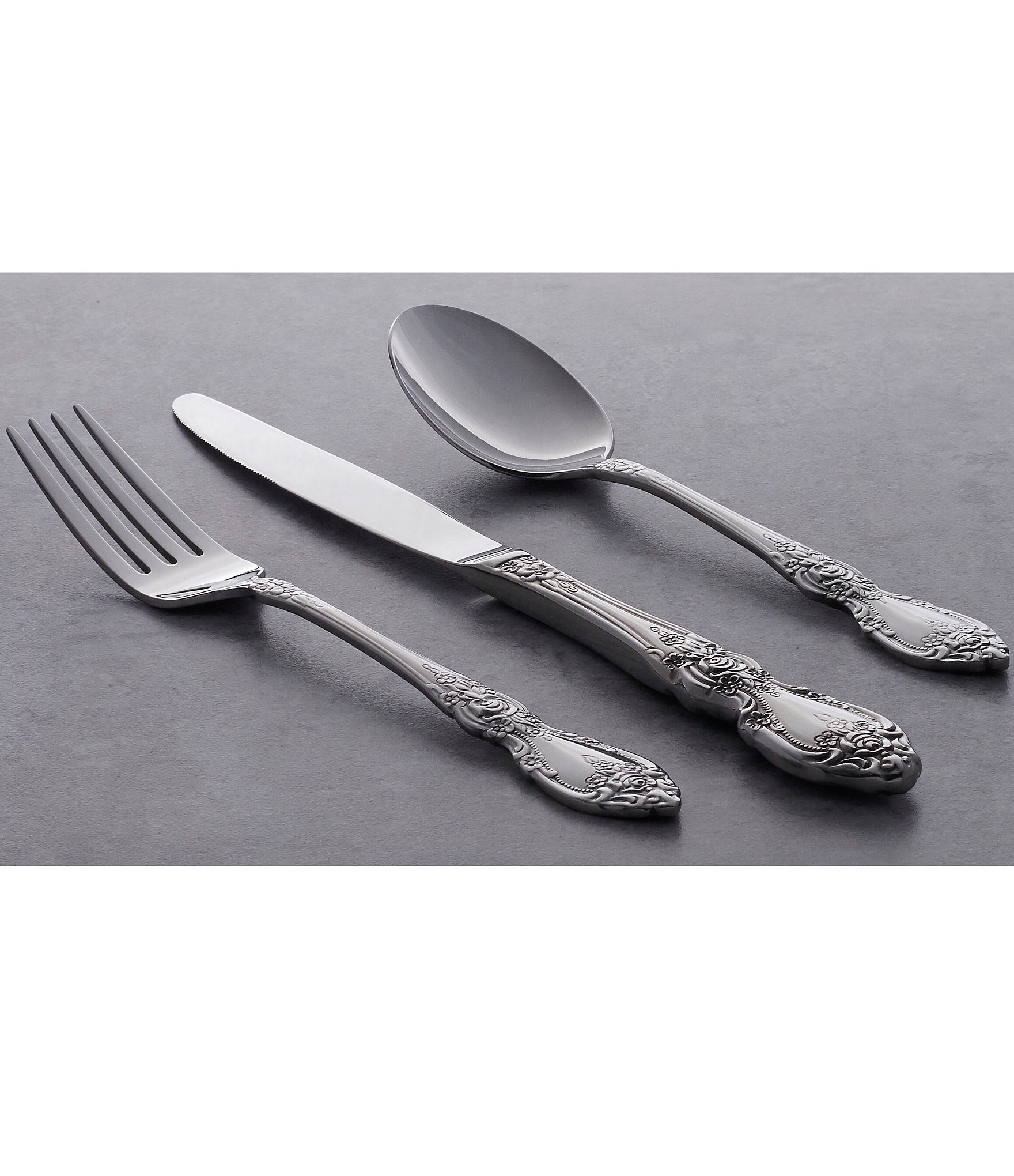 Oneida Wordsworth 45-Piece Stainless Steel Flatware Set