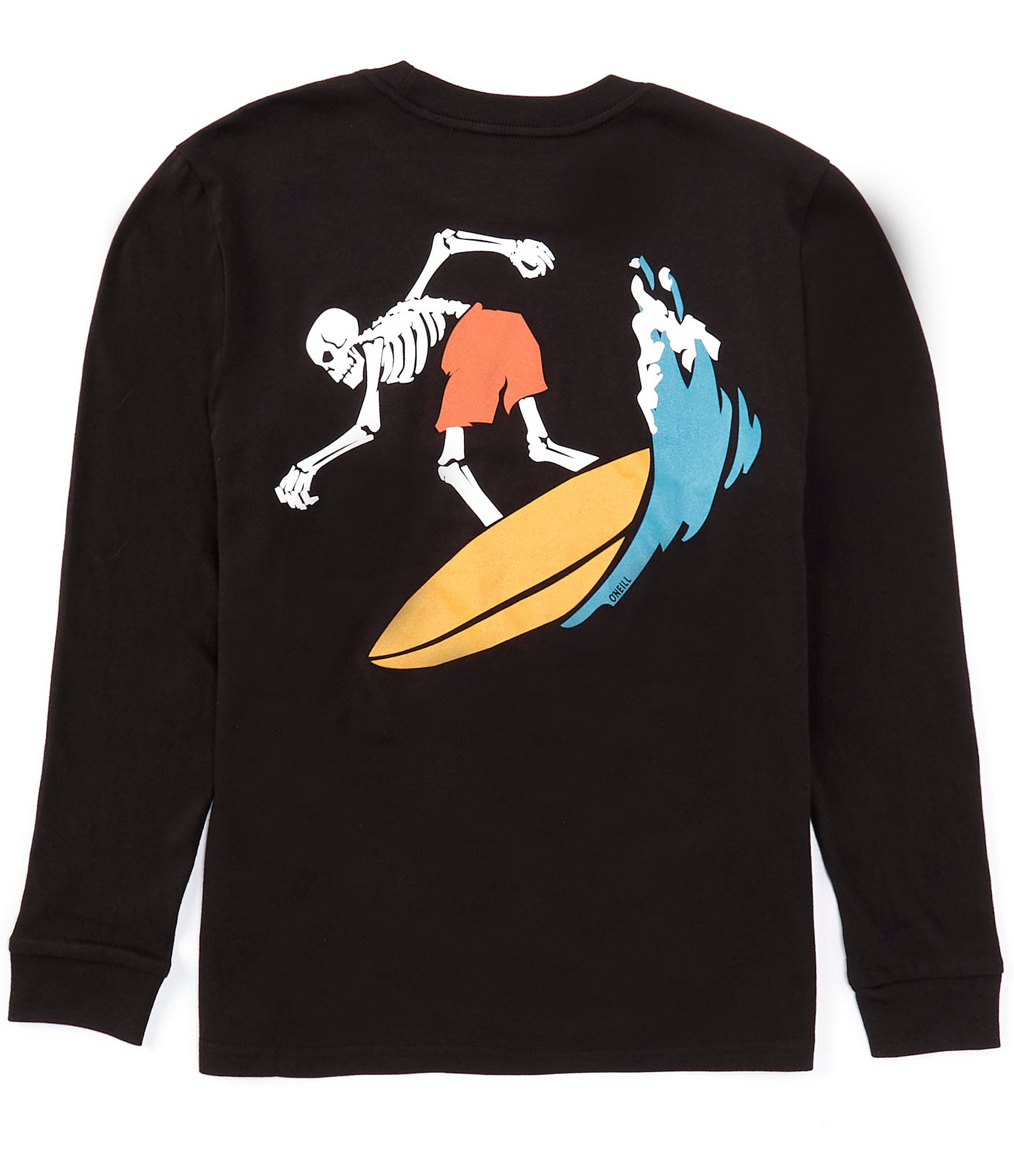 O'Neil Big Boys 8-20 Long Sleeve Bones Surfer Graphic T-Shirt