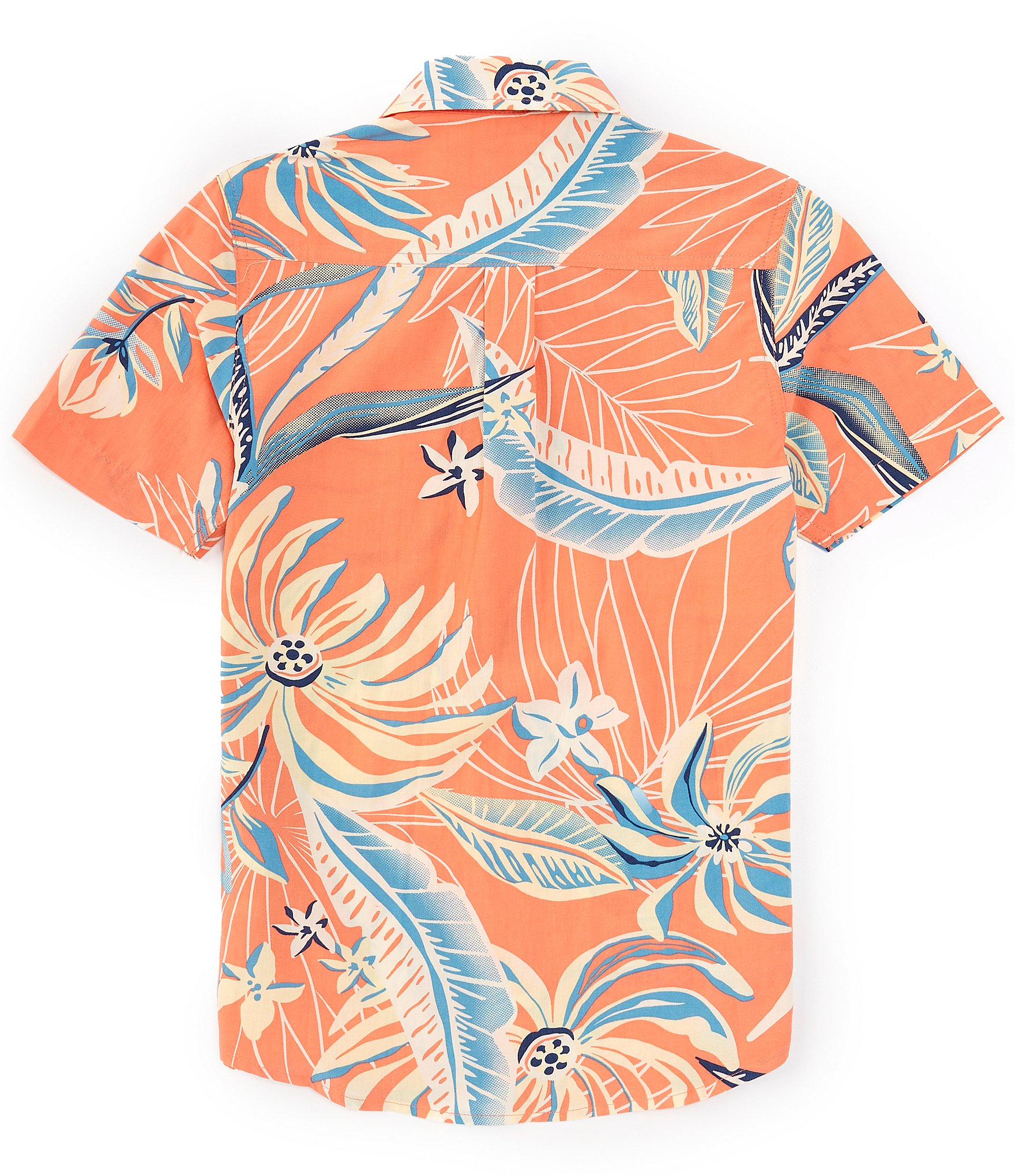 O'Neill Big Boys 8-20 Oasis Tropical Eco Printed Short Sleeve Button-Up Shirt