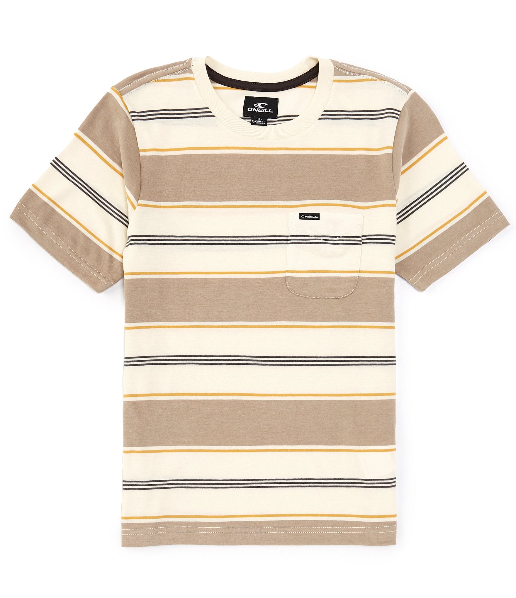 O'Neill Big Boys 8-20 Short Sleeve Bolder Yarn-Dyed-Stripe T-Shirt