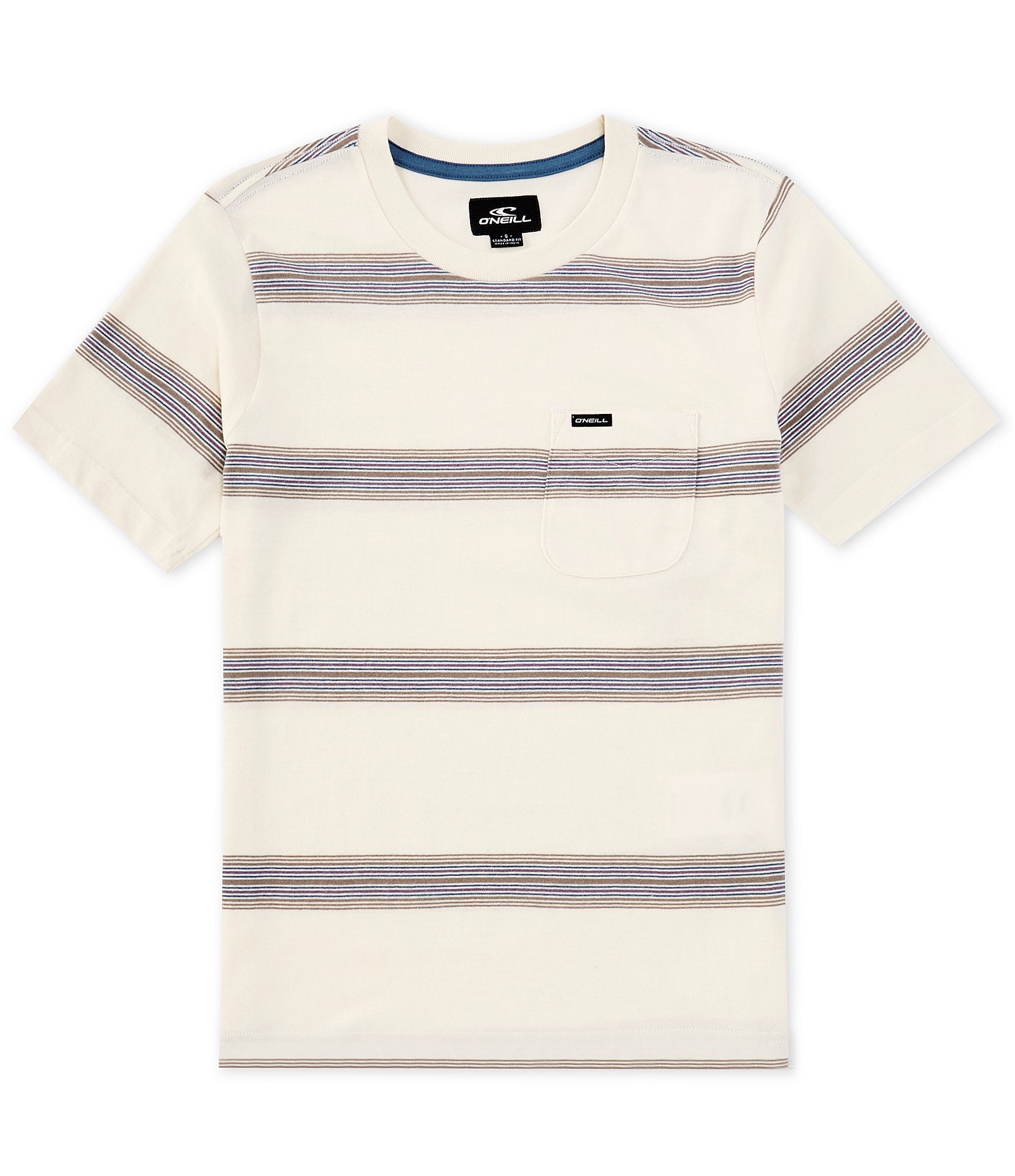 O'Neill Big Boys 8-20 Short Sleeve Smasher Yarn-Dyed-Stripe T-Shirt