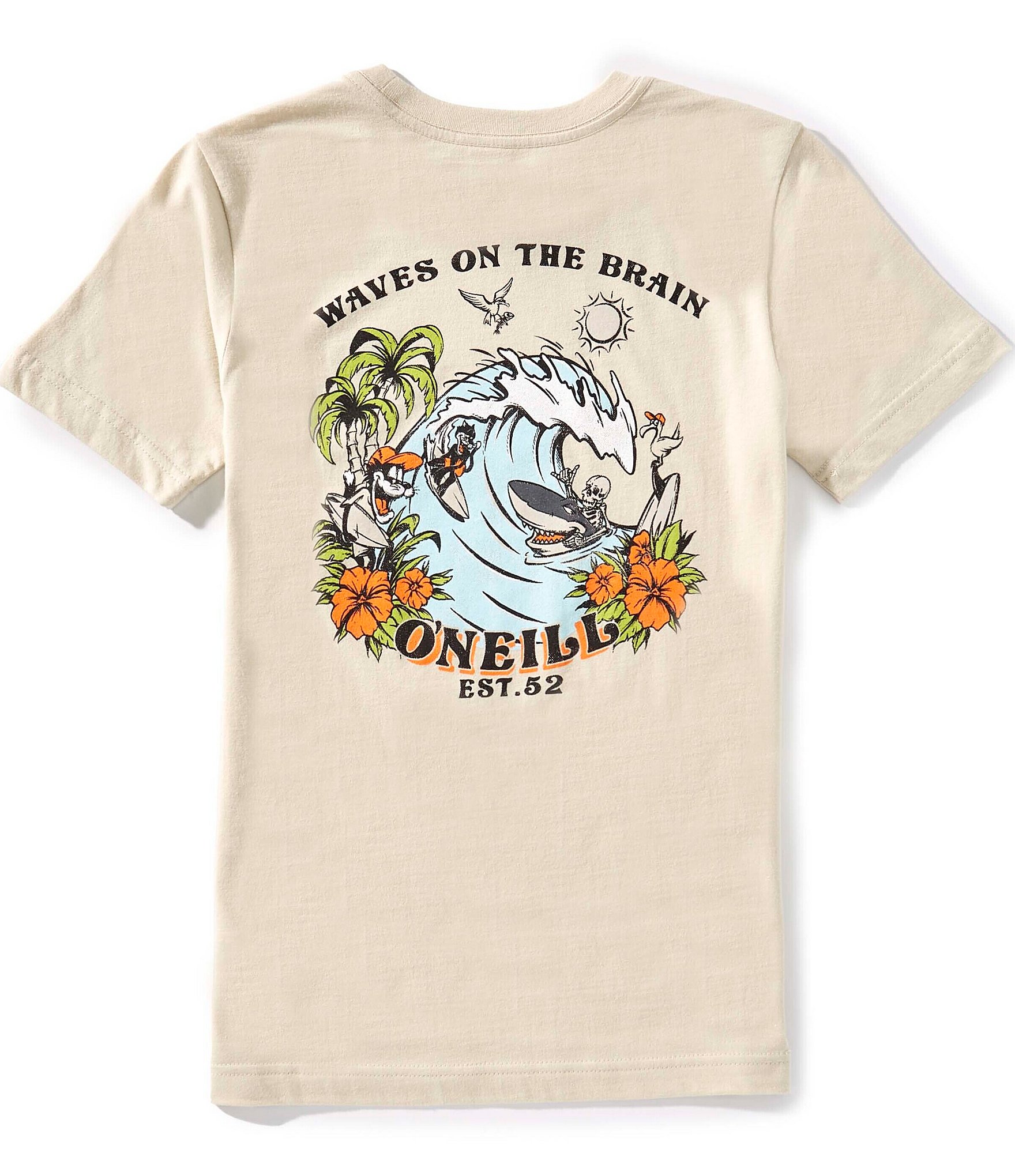 O'Neill Big Boys Short-Sleeve Surf Cats T-Shirt