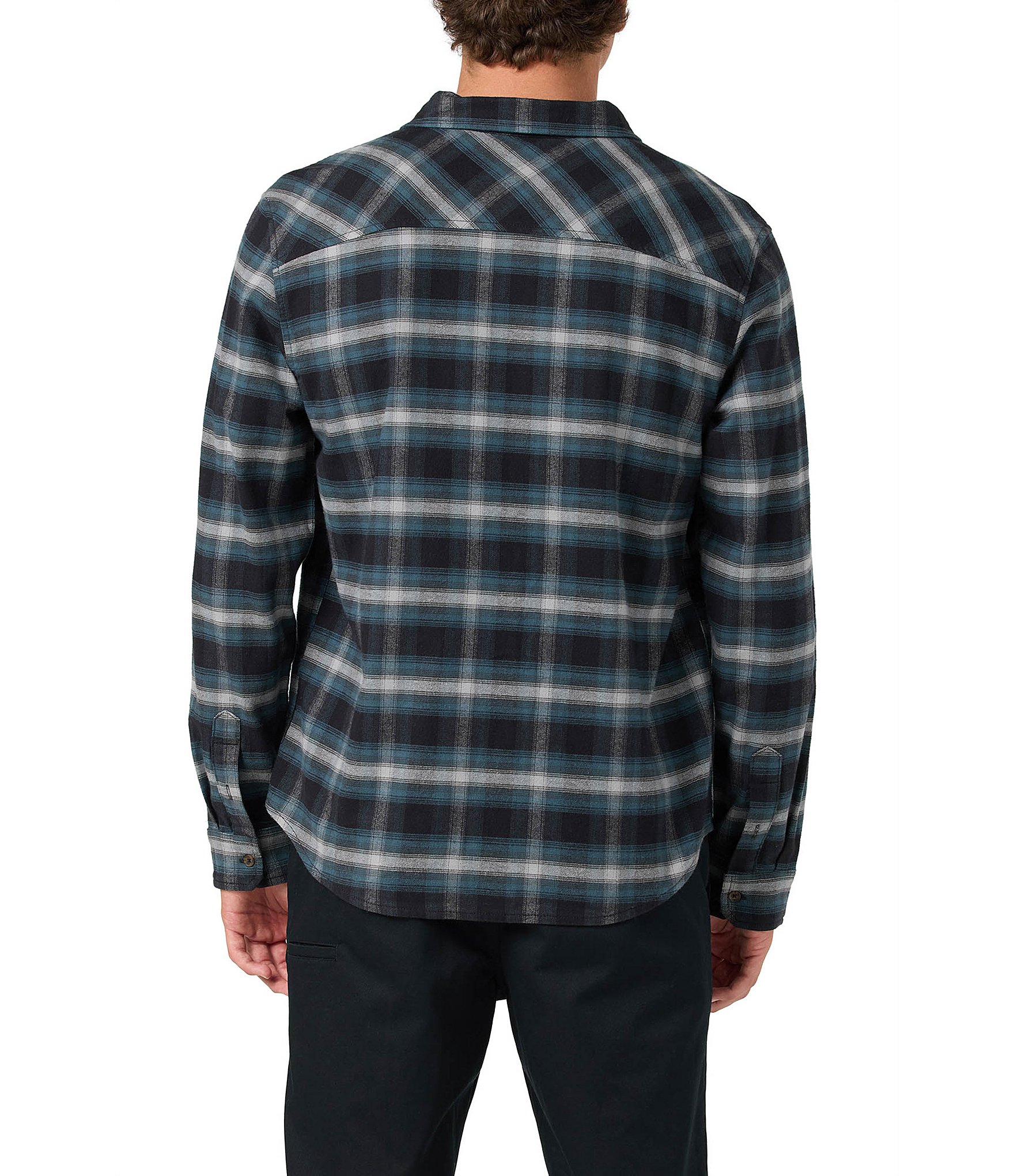 O'Neill Coastline Plaid Long Sleeve Brushed Flannel Shirt