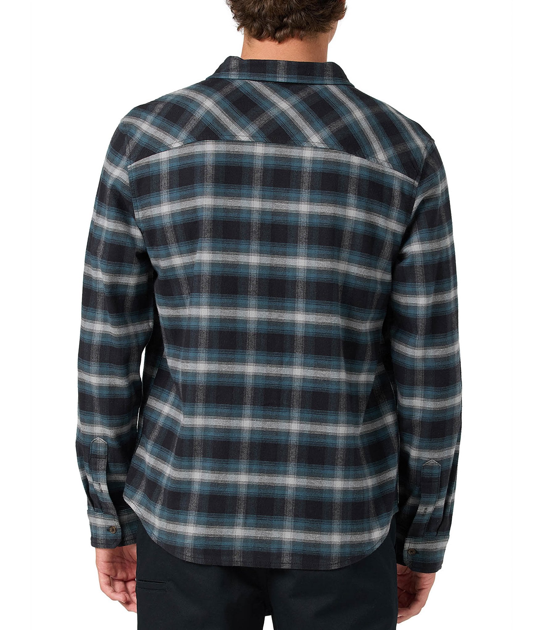 O'Neill Coastline Plaid Long Sleeve Brushed Flannel Shirt