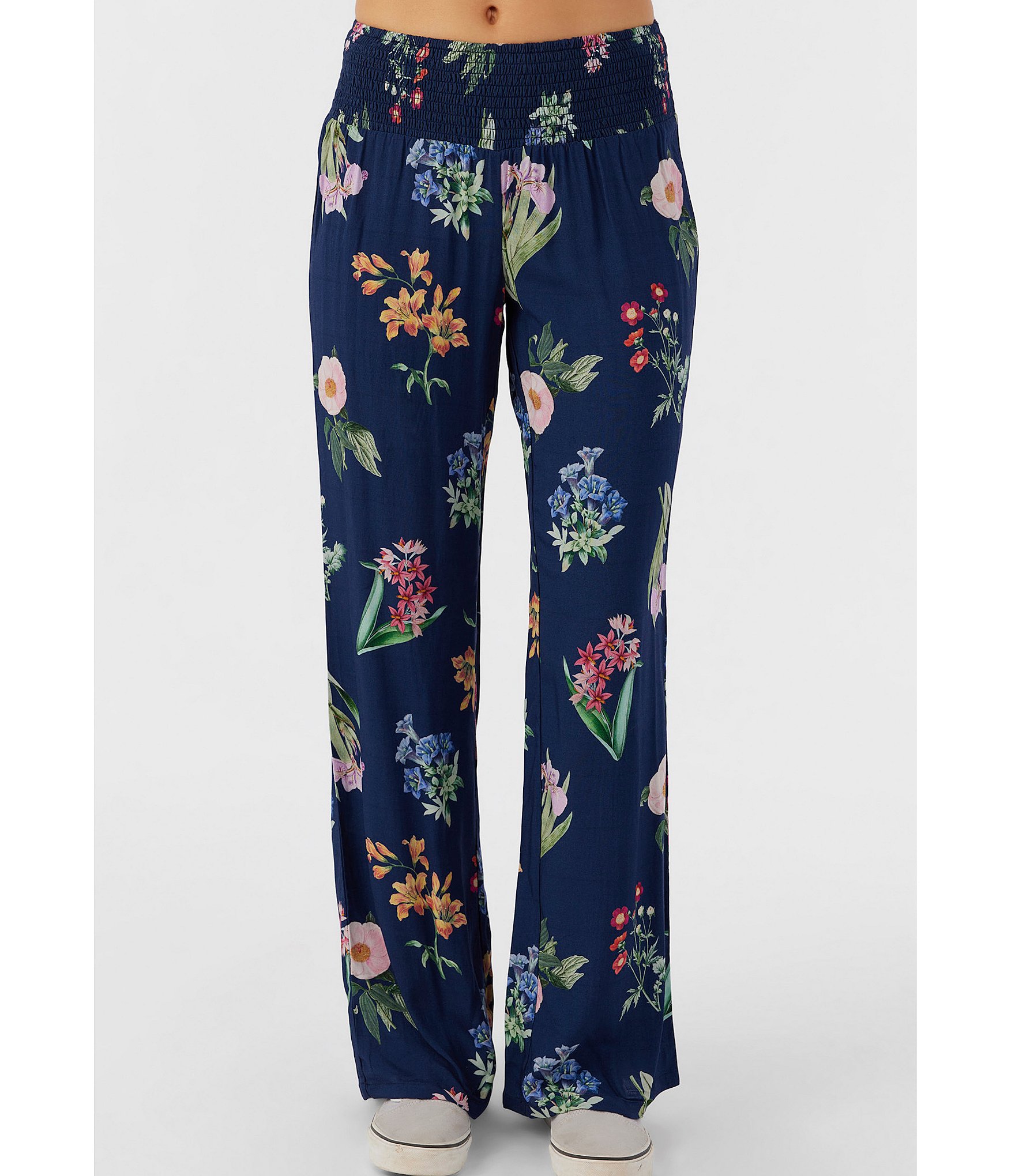 GrandBloom Floral Print Knit Straight Leg Pants ( Part of Set S