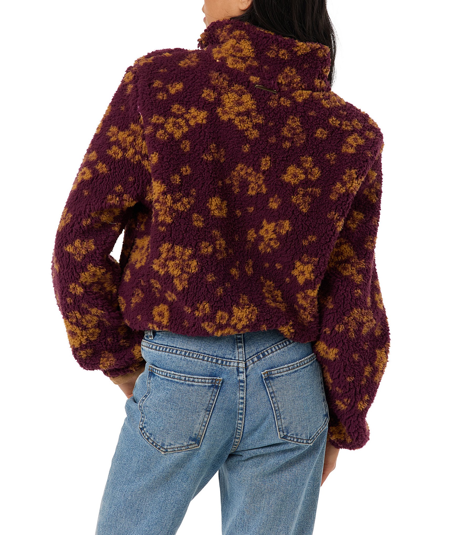 O'Neill Kacey Printed Quarter-Zip Fleece Pullover