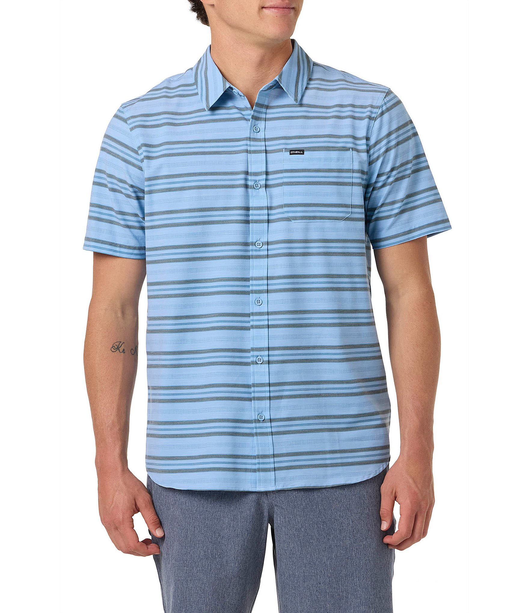 dillards mens short sleeve dress shirts Short Sleeve Men's Casual Button-Up Shirts