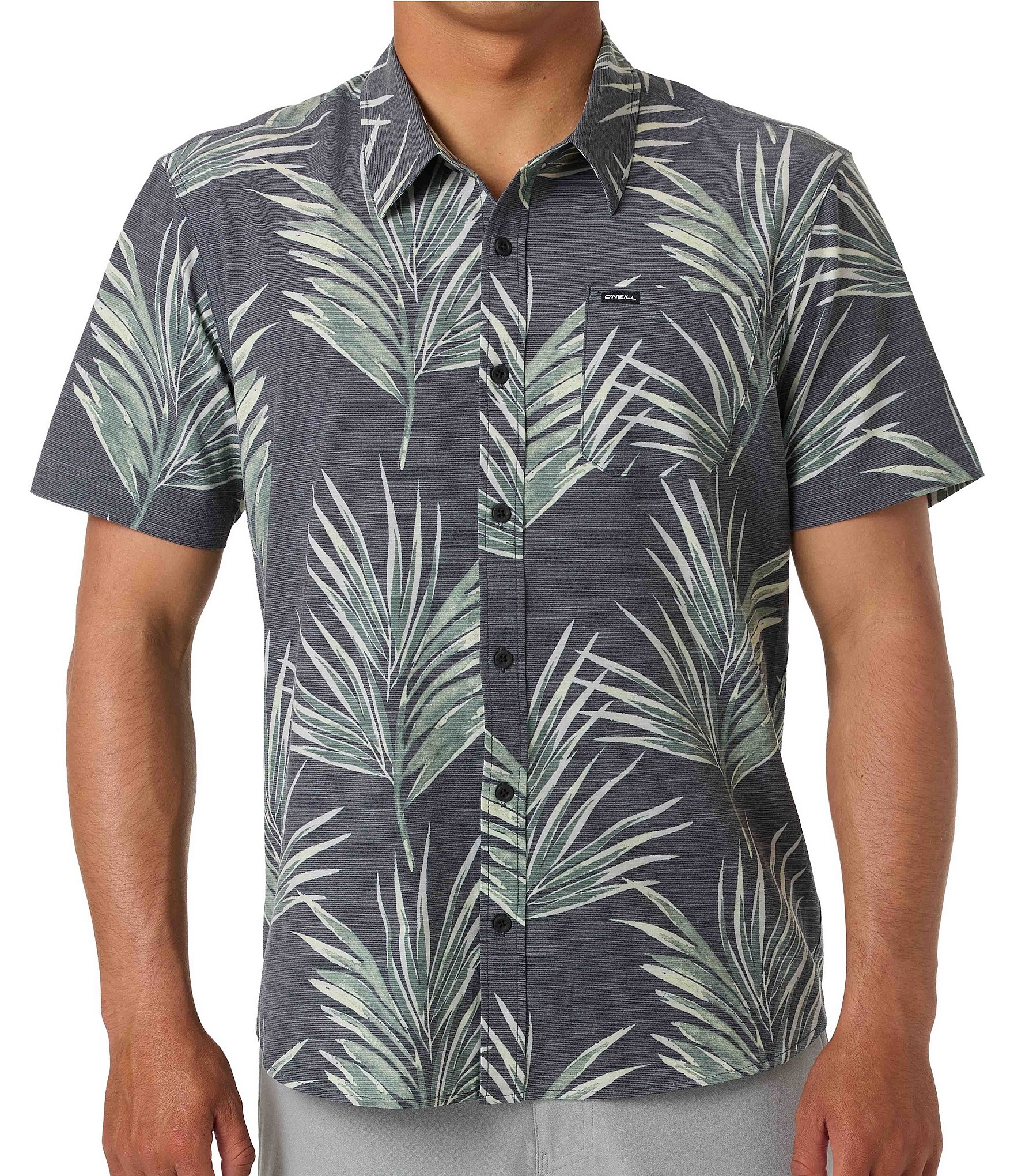O'Neill Printed Short Sleeve Slub Woven Shirt