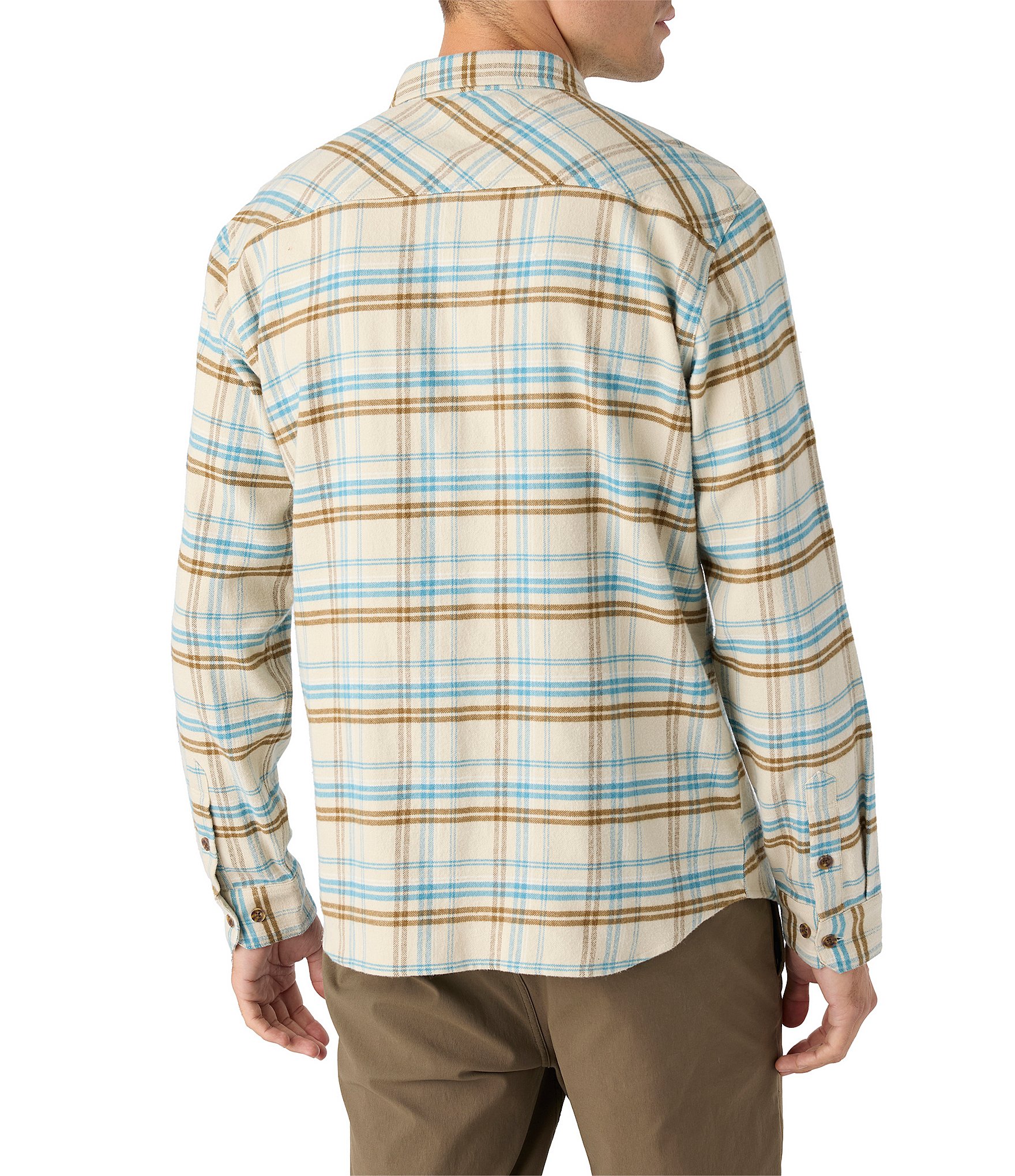 O'Neill Redmond Long Sleeve Yarn-Dyed Light Plaid Woven Shirt