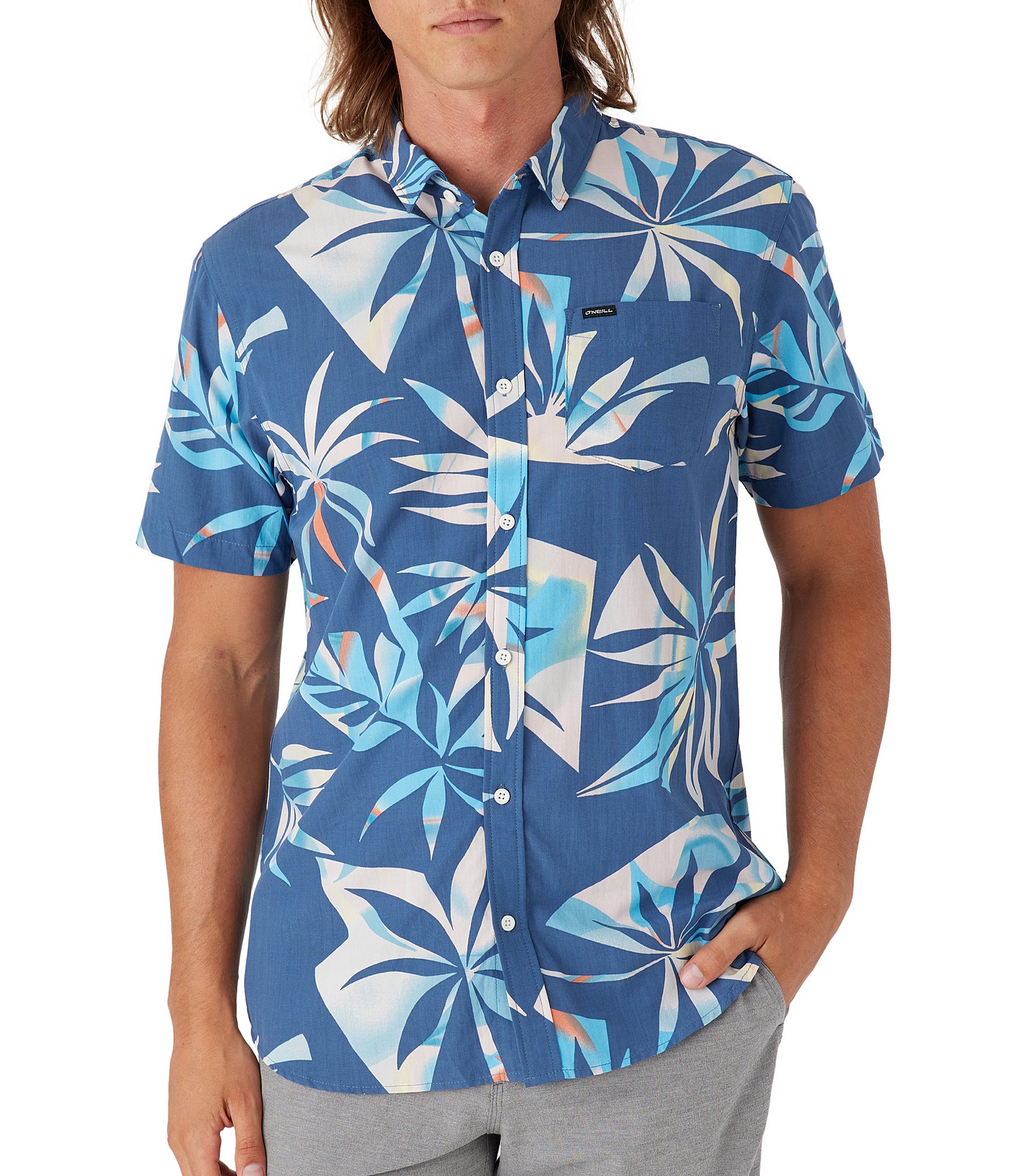 O'Neill Short Sleeve Oasis Eco Woven Shirt | Dillard's