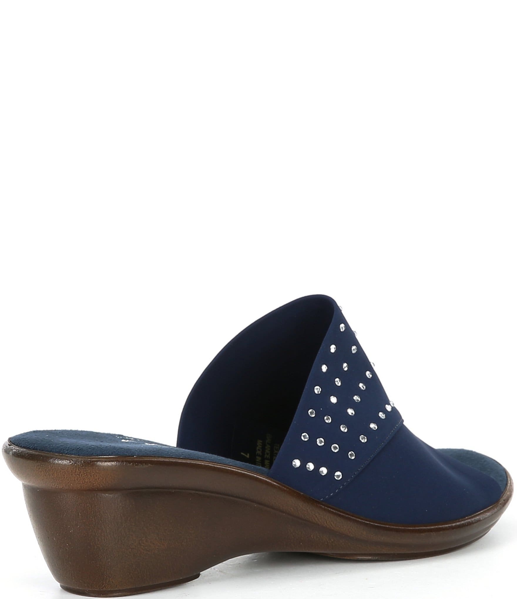 Onex Nori Rhinestone Elastic Wedge Sandals