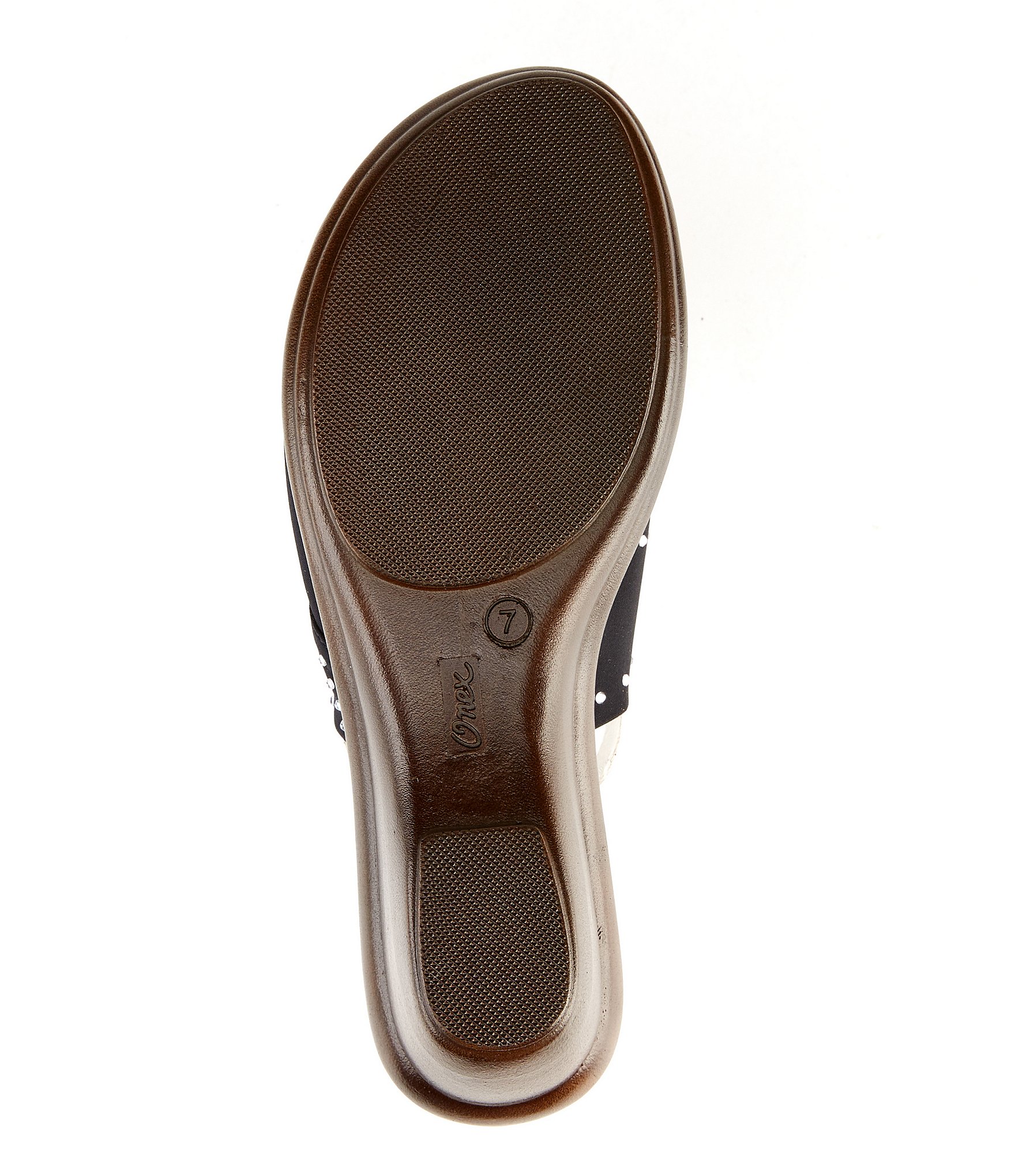 Onex Nori Rhinestone Elastic Wedge Sandals