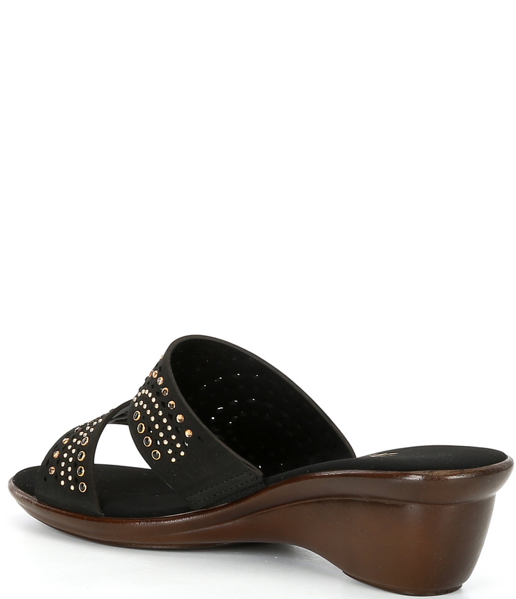 Onex Sammy Leather Studded Slide Sandals