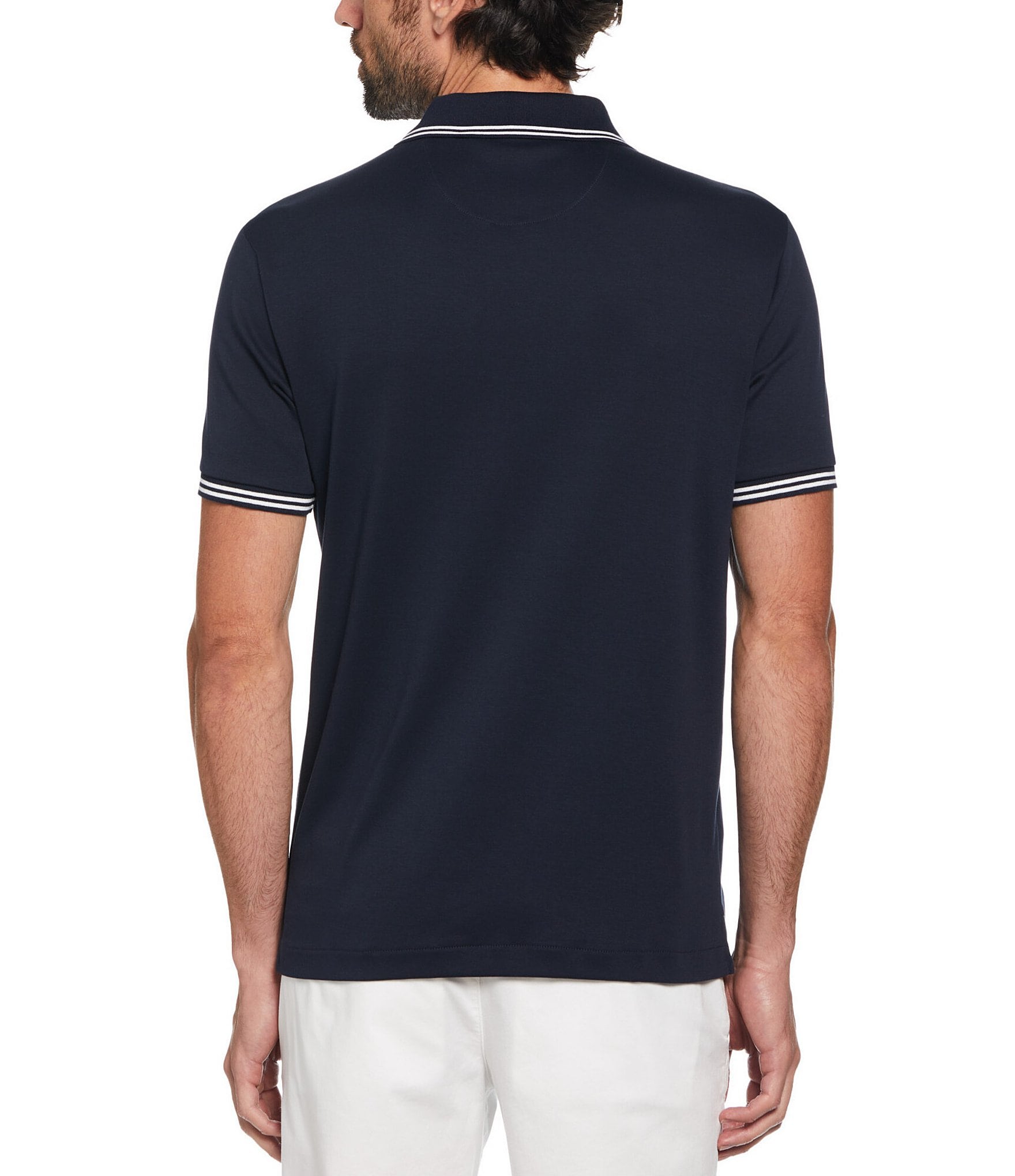 Original Penguin Interlock Tipped Short Sleeve Polo Shirt