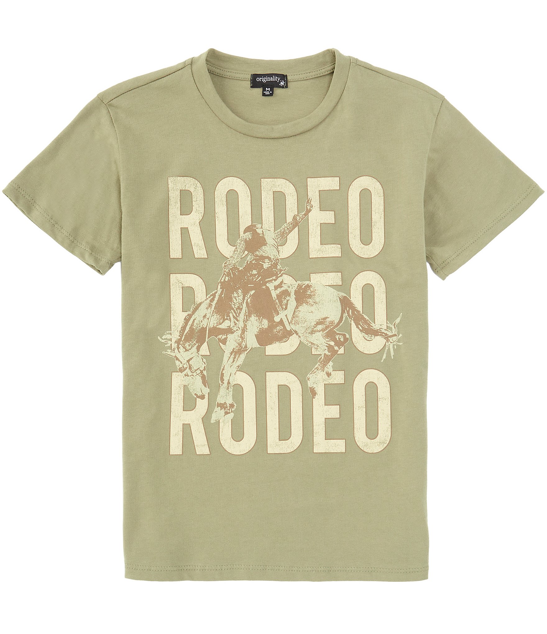 Originality Big Girls 7-16 Short Sleeve Rodeo Triple OS T-Shirt