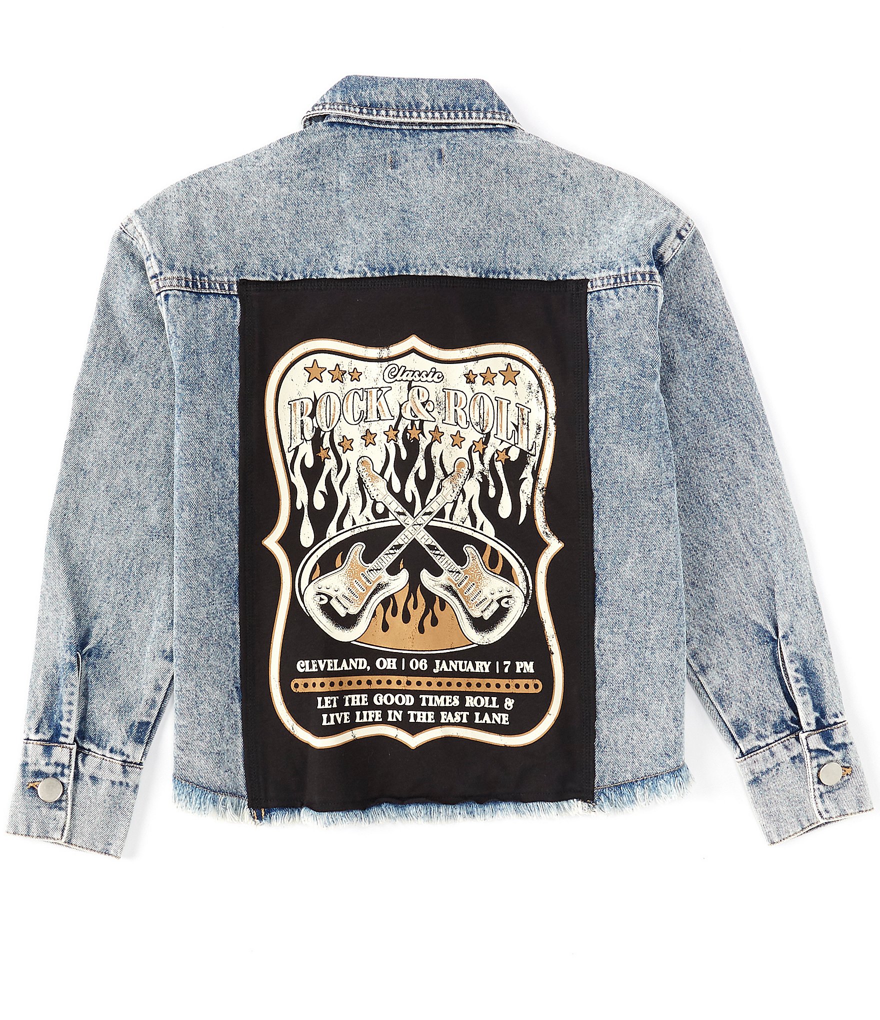 Originality Big Girls 7-16 Classic Rock & Roll Denim Jean Jacket