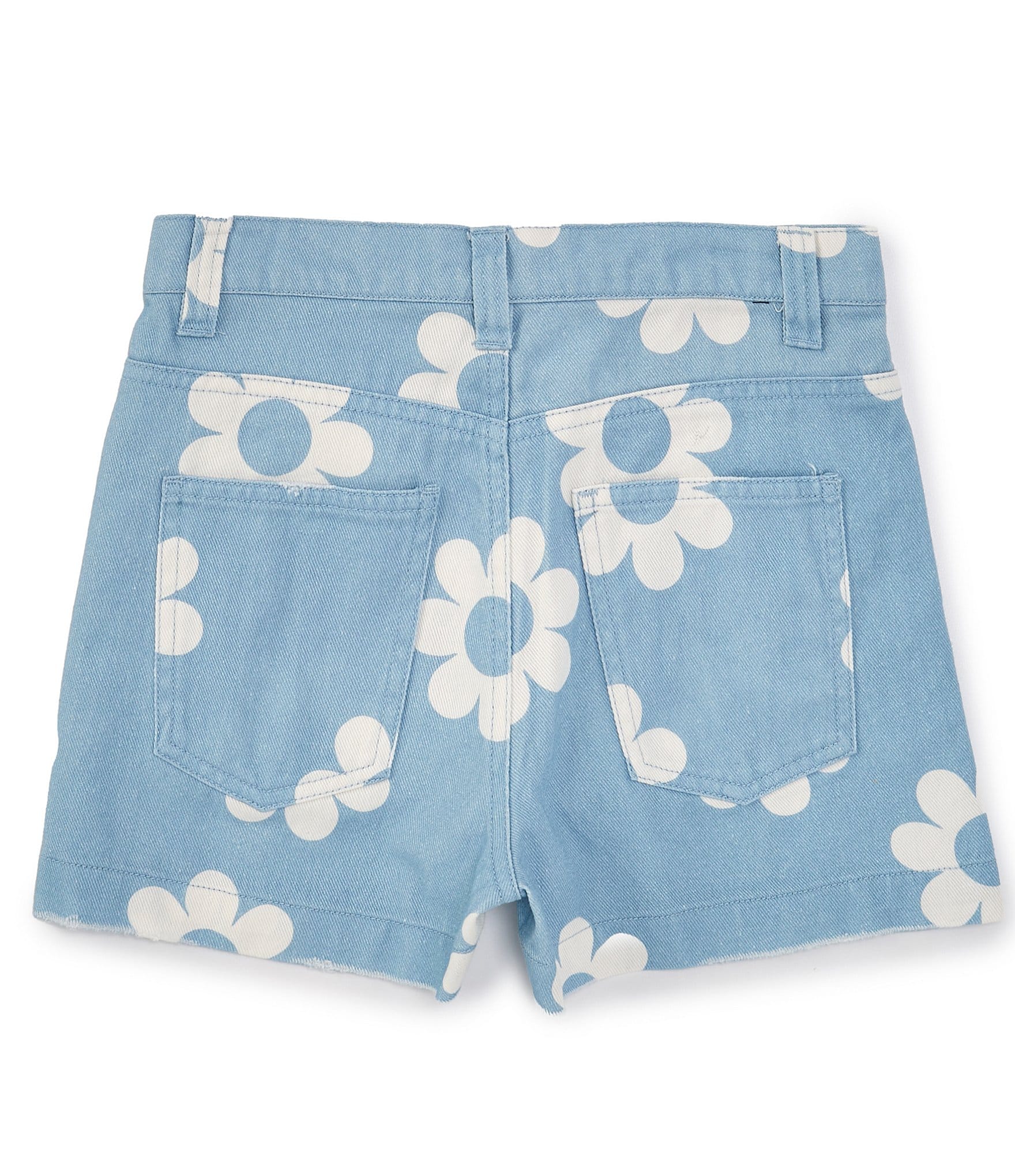 Originality Big Girls 7-16 Floral Print Denim Shorts