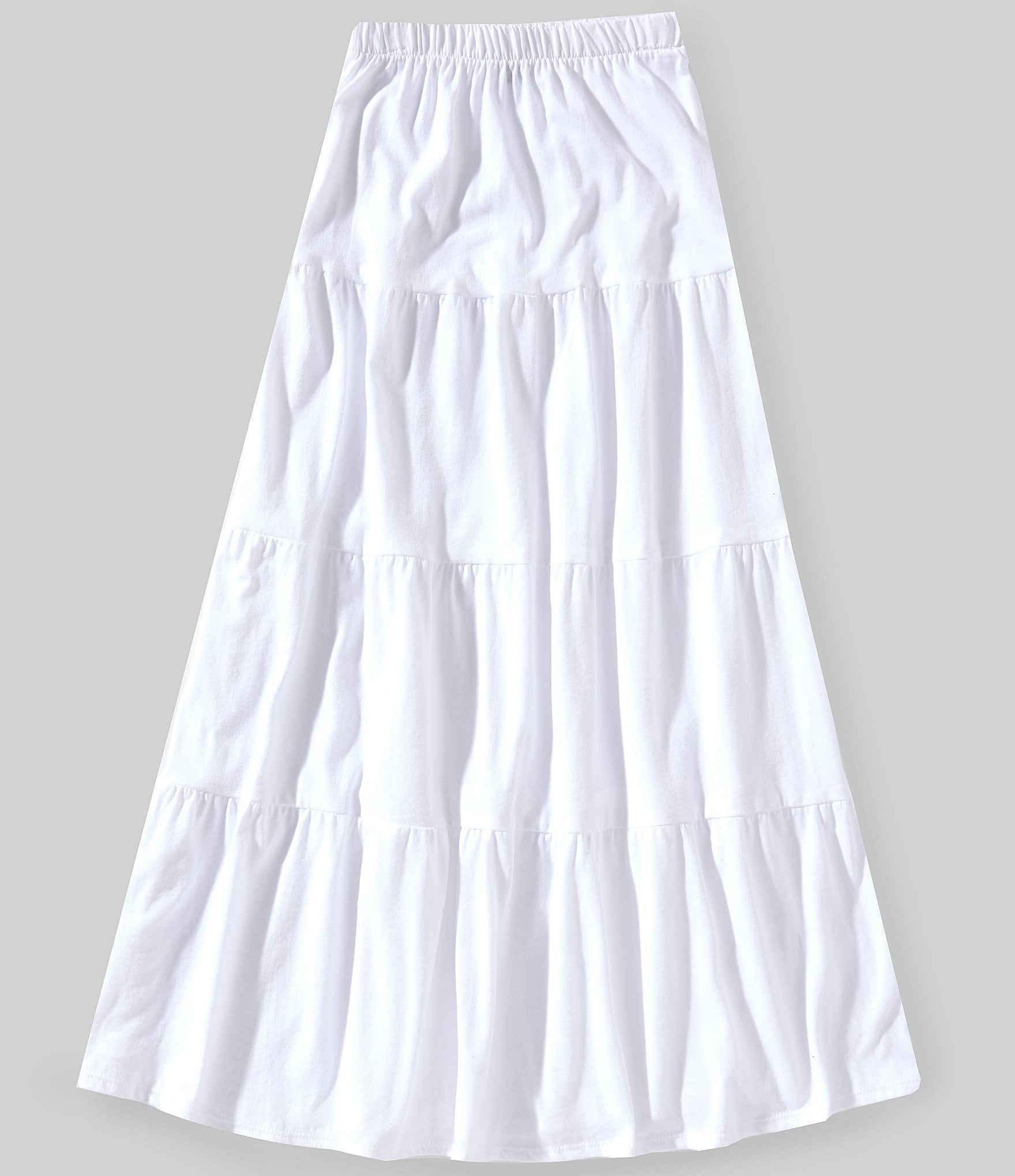 Originality Big Girls 7-16 Knit Tiered Maxi Skirt
