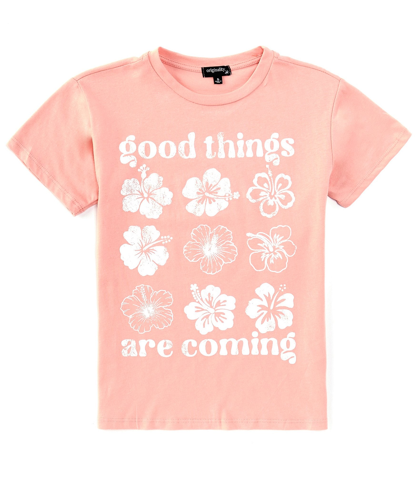 Originality Big Girls 7-16 Short Sleeve Good Things Are Coming Graphic T-Shirt