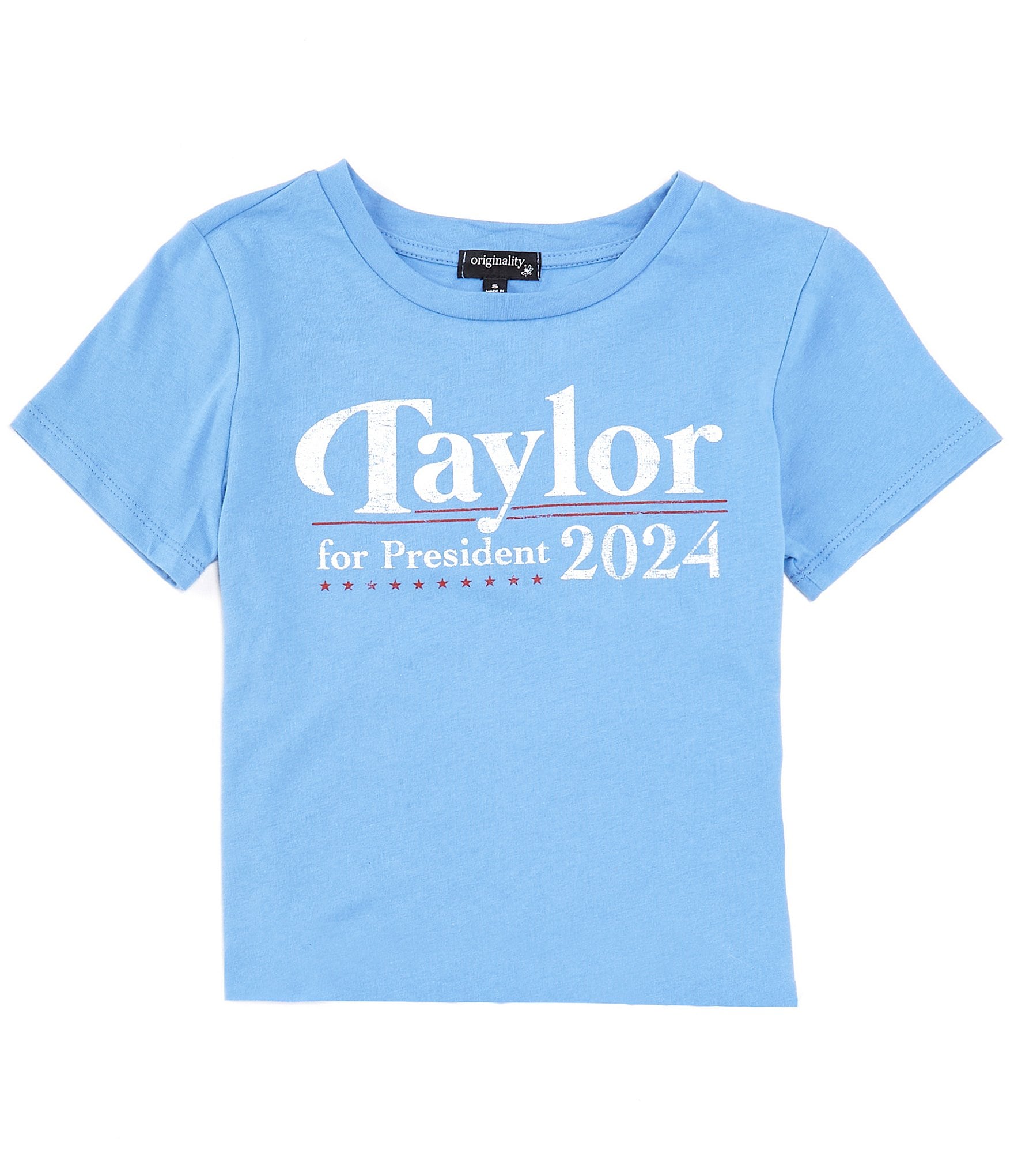 Originality Big Girls 7-16 Short-Sleeve Taylor For President Graphic T-Shirt