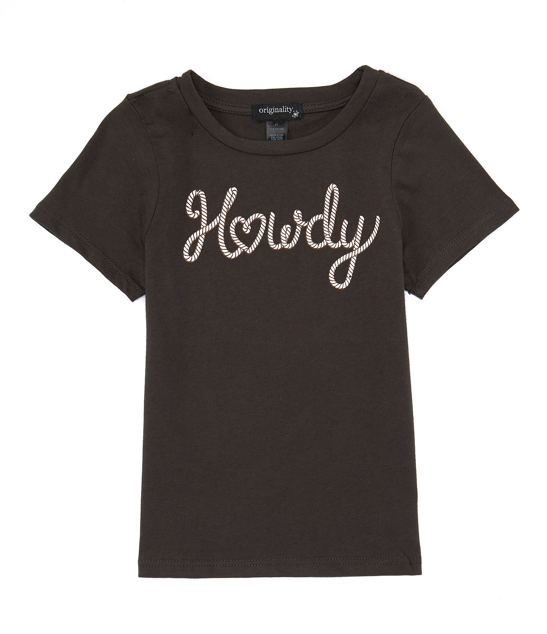 Originality Little Girls 2T-6X Howdy T-Shirt | Dillard's