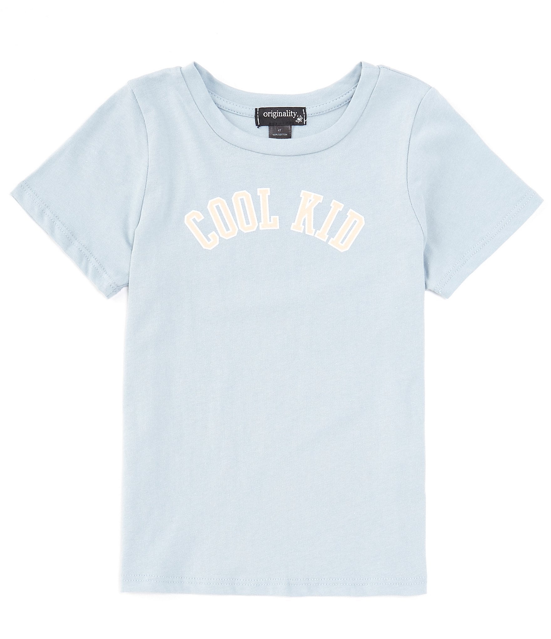 Originality Little Girls 2T-6X Short Sleeve Cool Kid Graphic T-Shirt ...
