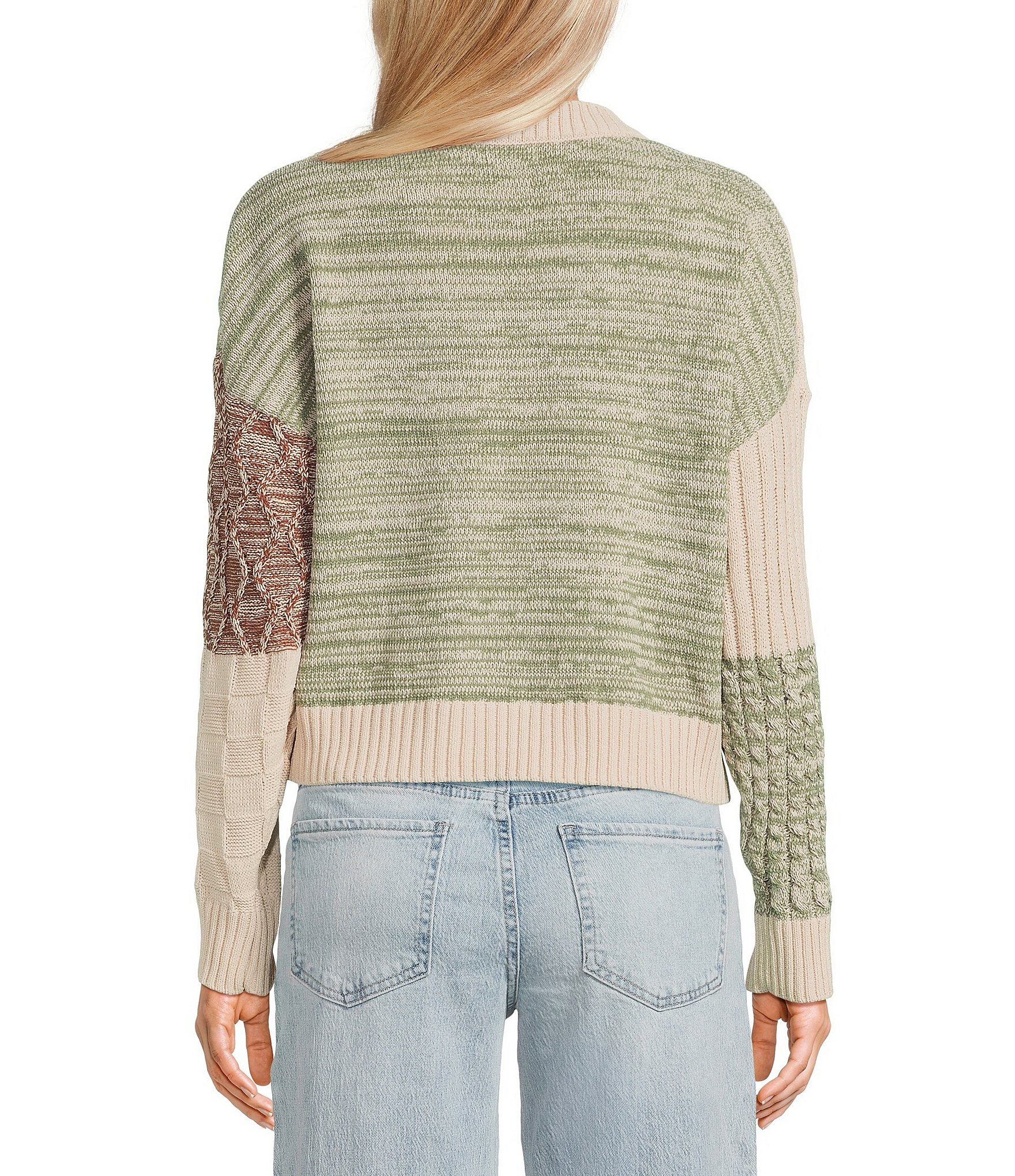 Originality Patchwork Sweater