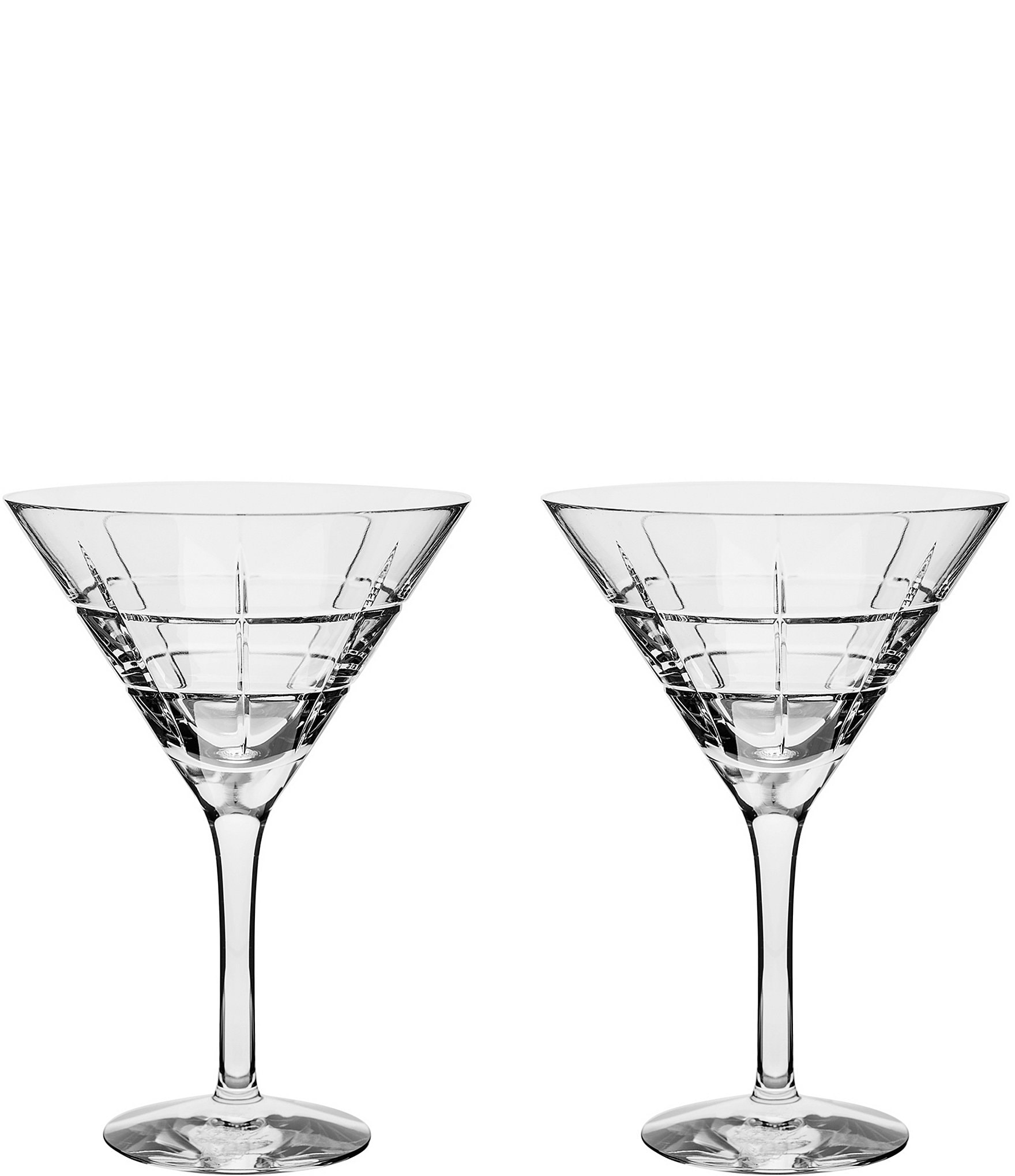 Noir Martini Glasses Mixed Set of 6 #34483