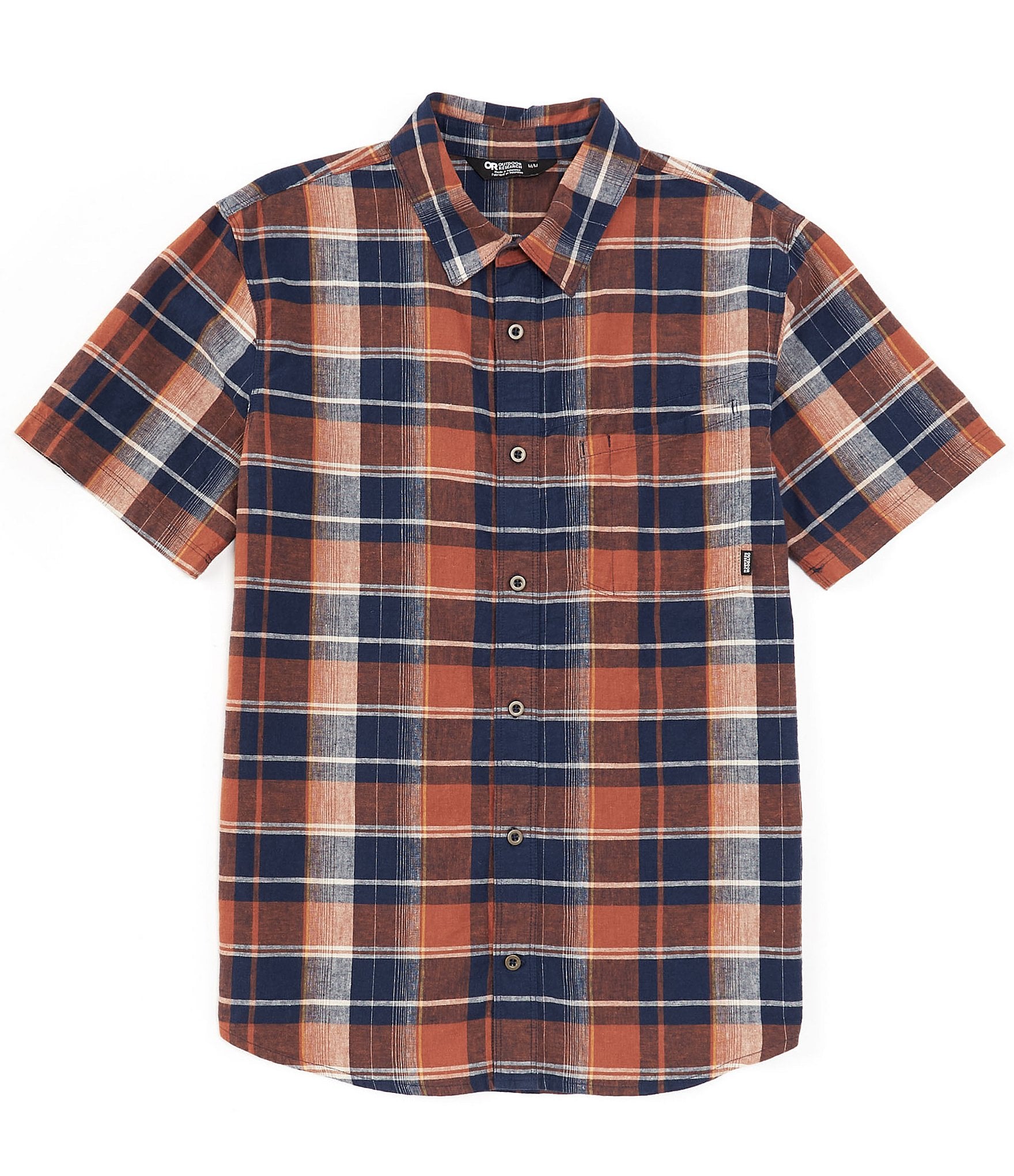 Outdoor Research Weisse Plaid Print Short Sleeve Woven Shirt