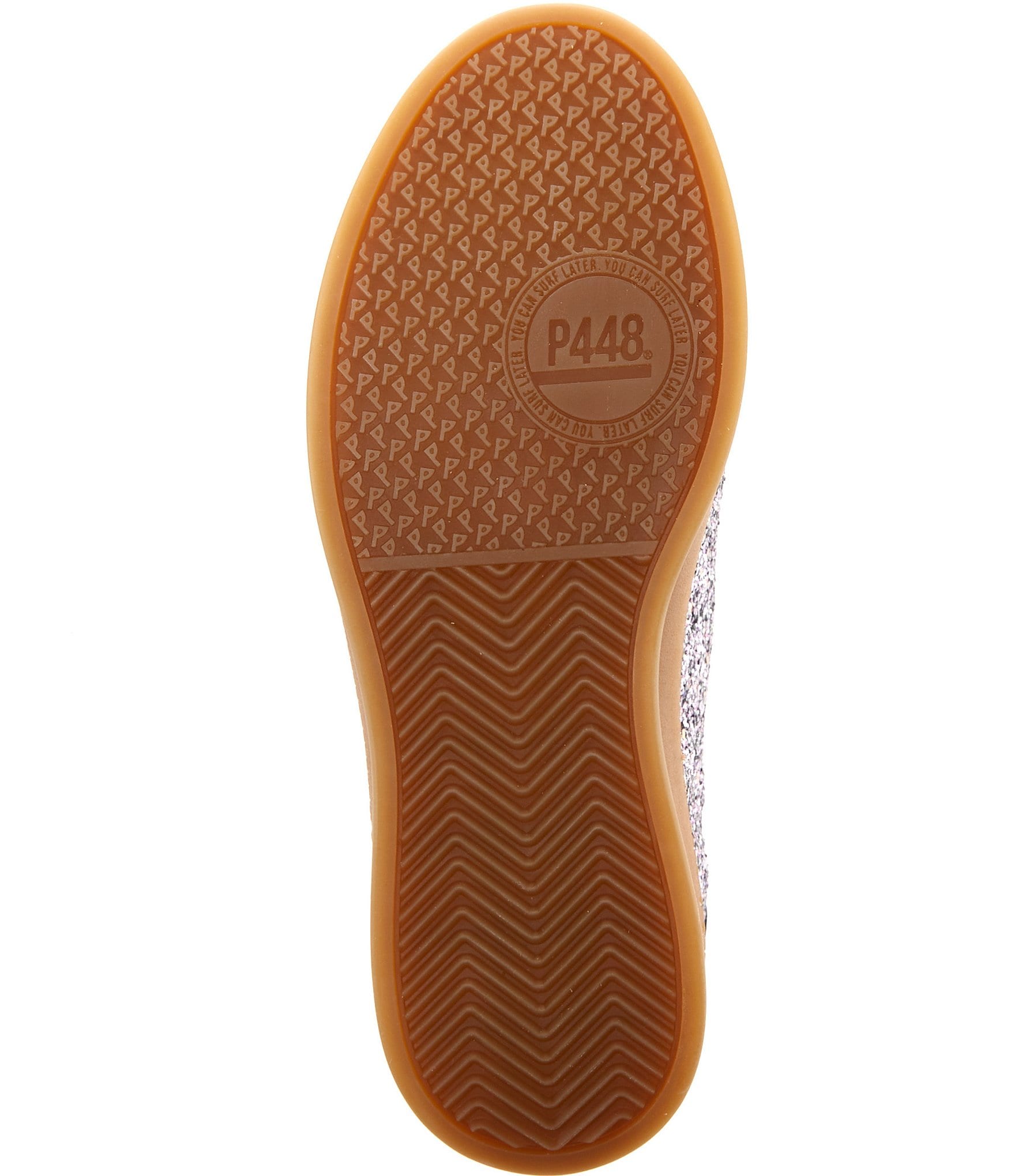 P448 Capri Glitter and Metallic Leather Hook-and-Loop Sneakers